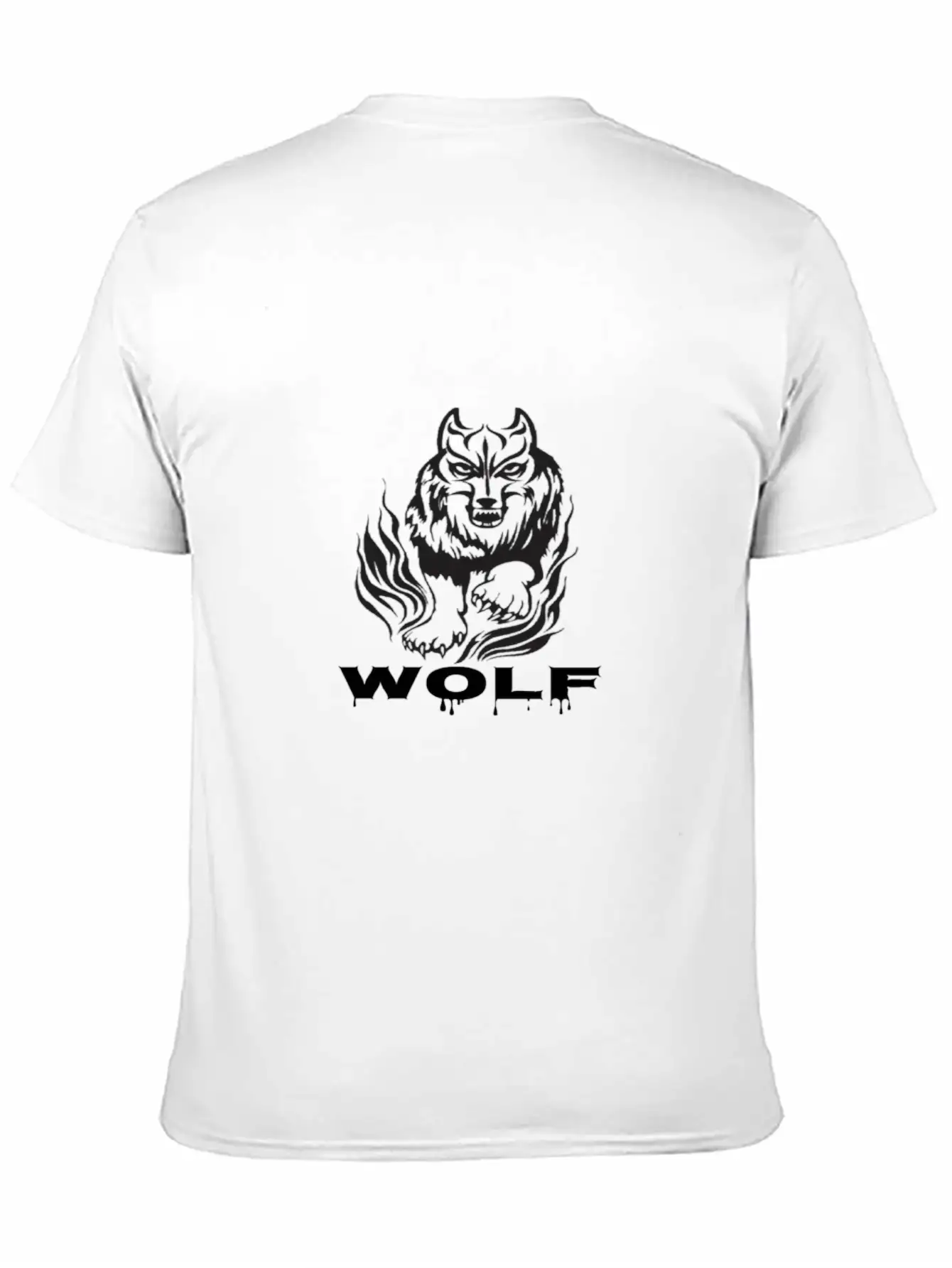 T-shirt Wolf Men;s | Wolf In Black Classic Cotton Tee – Unisex Comfort For Any Season