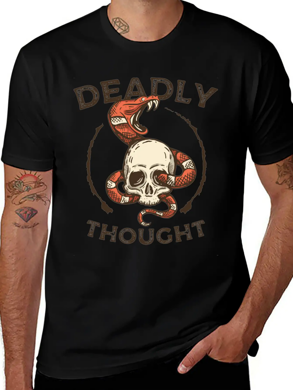 T Shirts Deadly Thought T Shirts Thought Unisex Casual T-Shirt – Clean Design For Daily Comfort