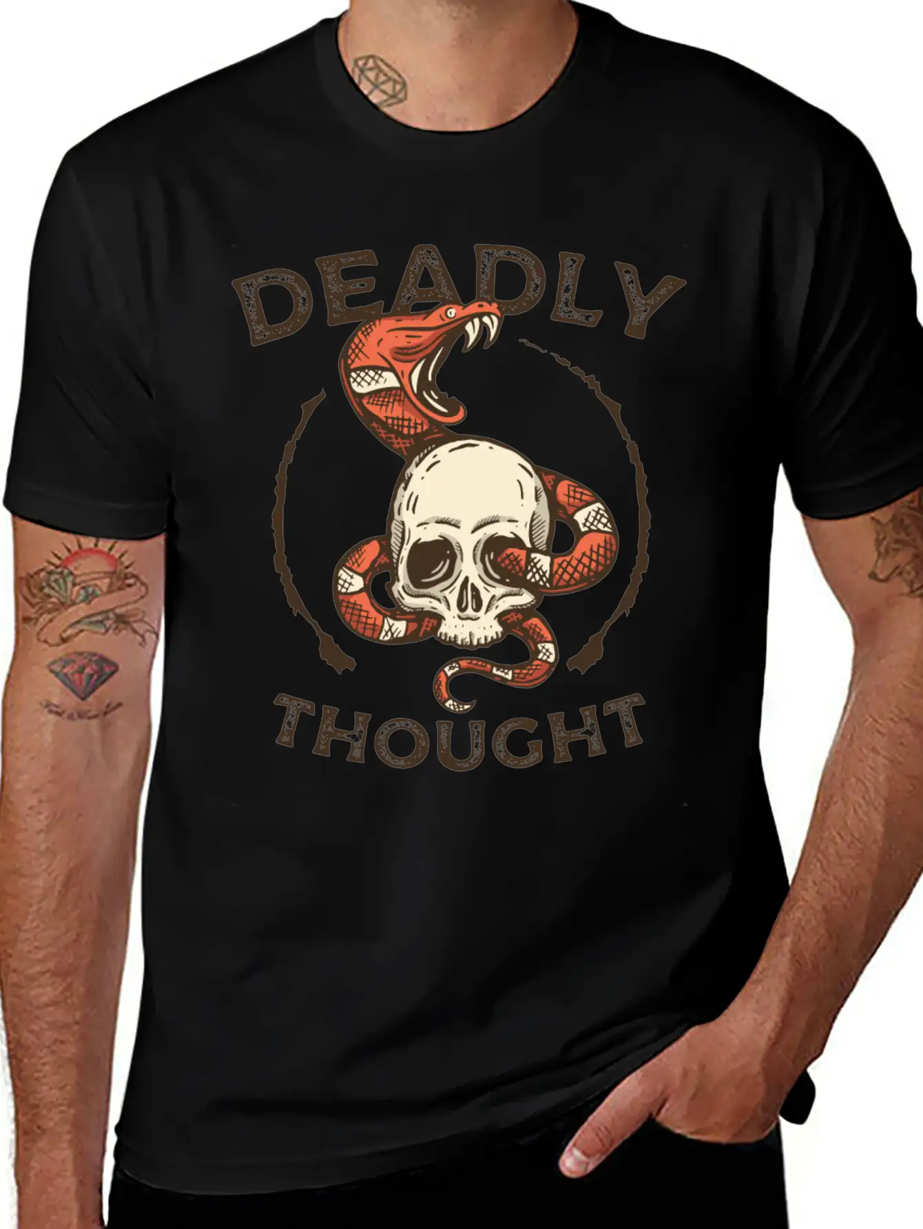 T Shirts Deadly Thought T Shirts Thought Unisex Casual T-Shirt – Clean Design For Daily Comfort
