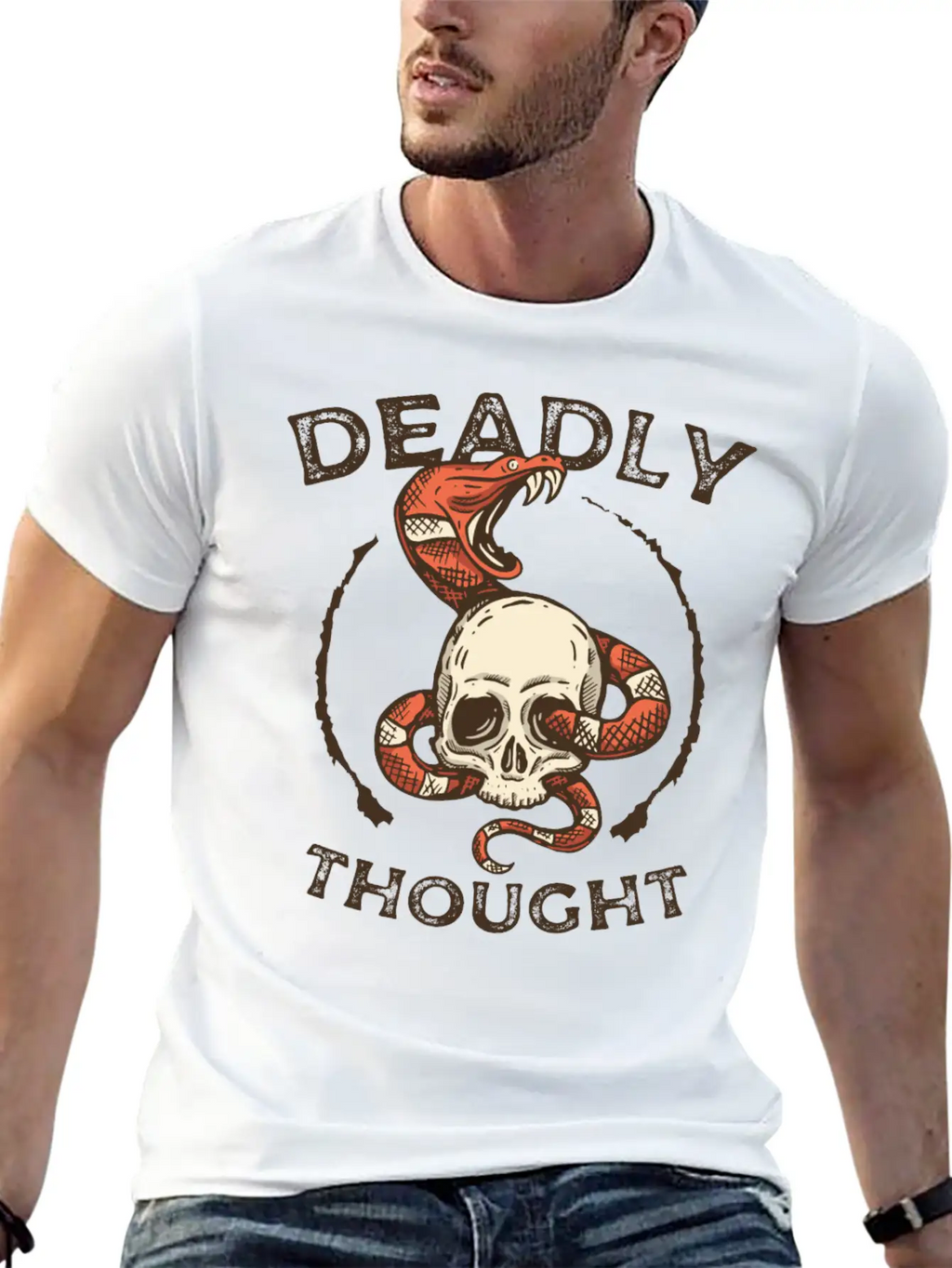 T Shirts Deadly Thought T Shirts Thought Unisex Casual T-Shirt – Clean Design For Daily Comfort