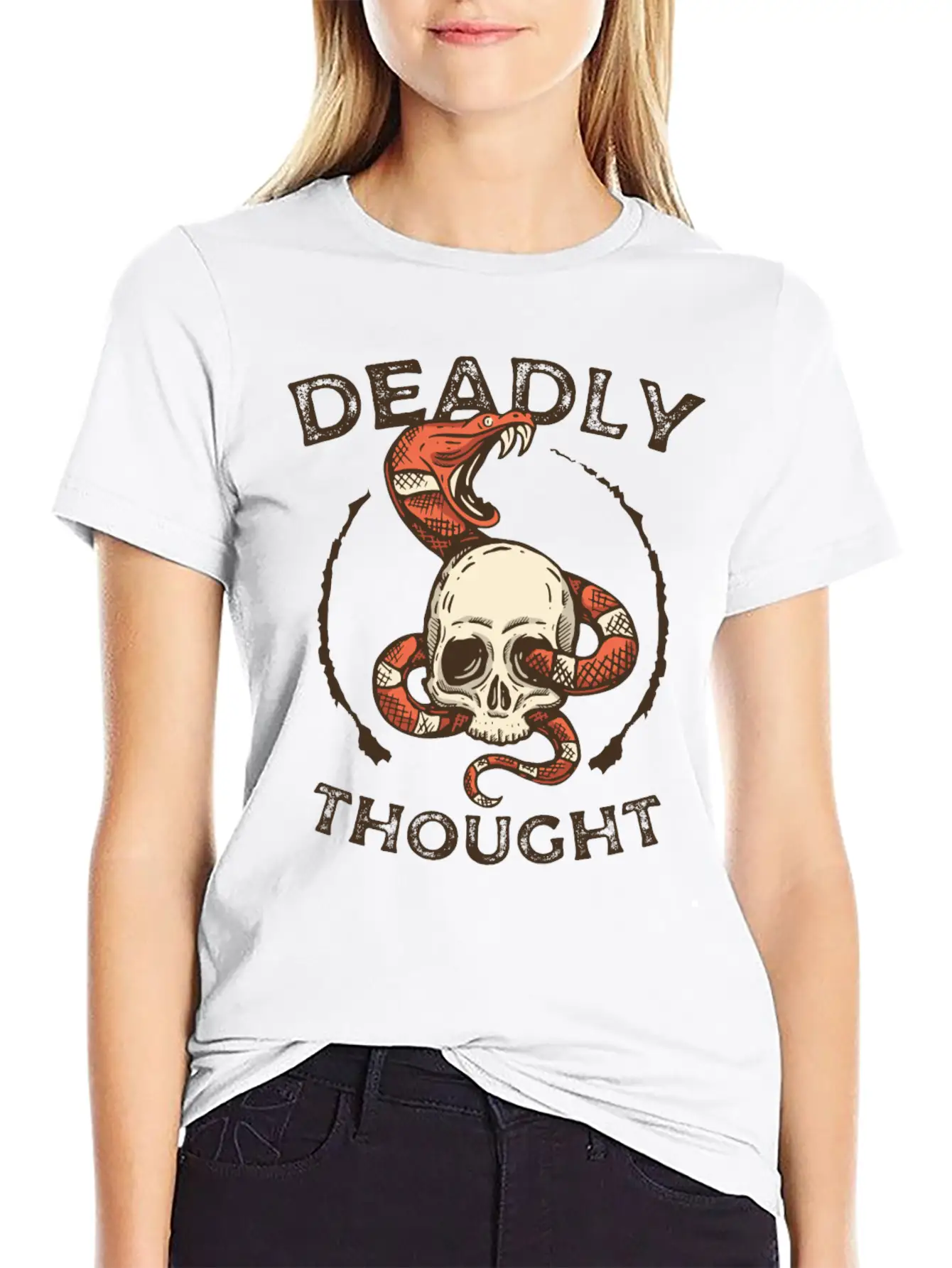 T Shirts Deadly Thought T Shirts Thought Unisex Casual T-Shirt – Clean Design For Daily Comfort