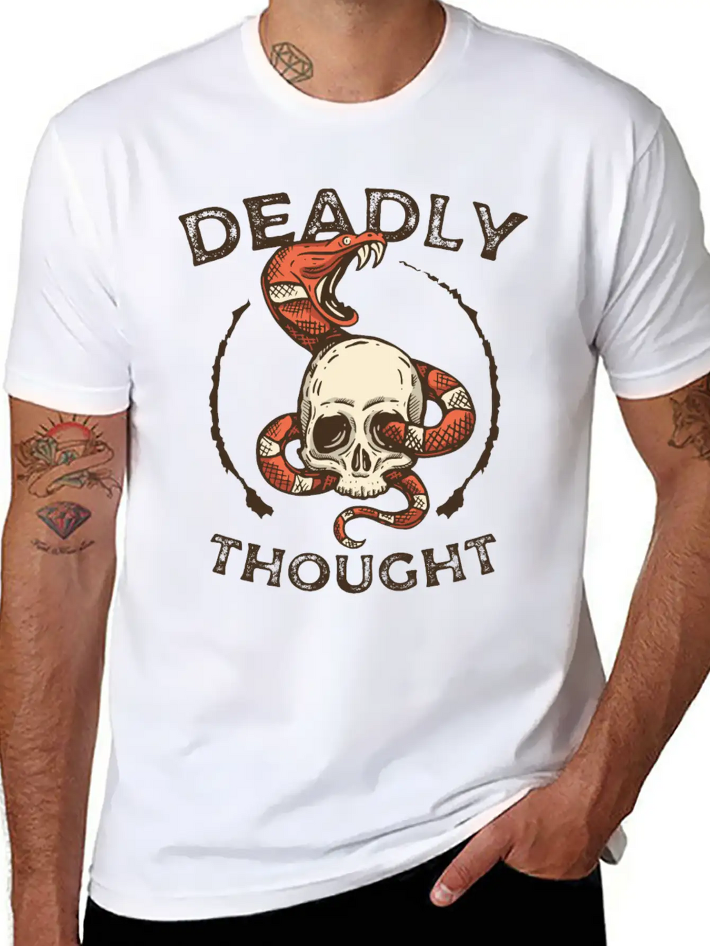 T Shirts Deadly Thought T Shirts Thought Unisex Casual T-Shirt – Clean Design For Daily Comfort