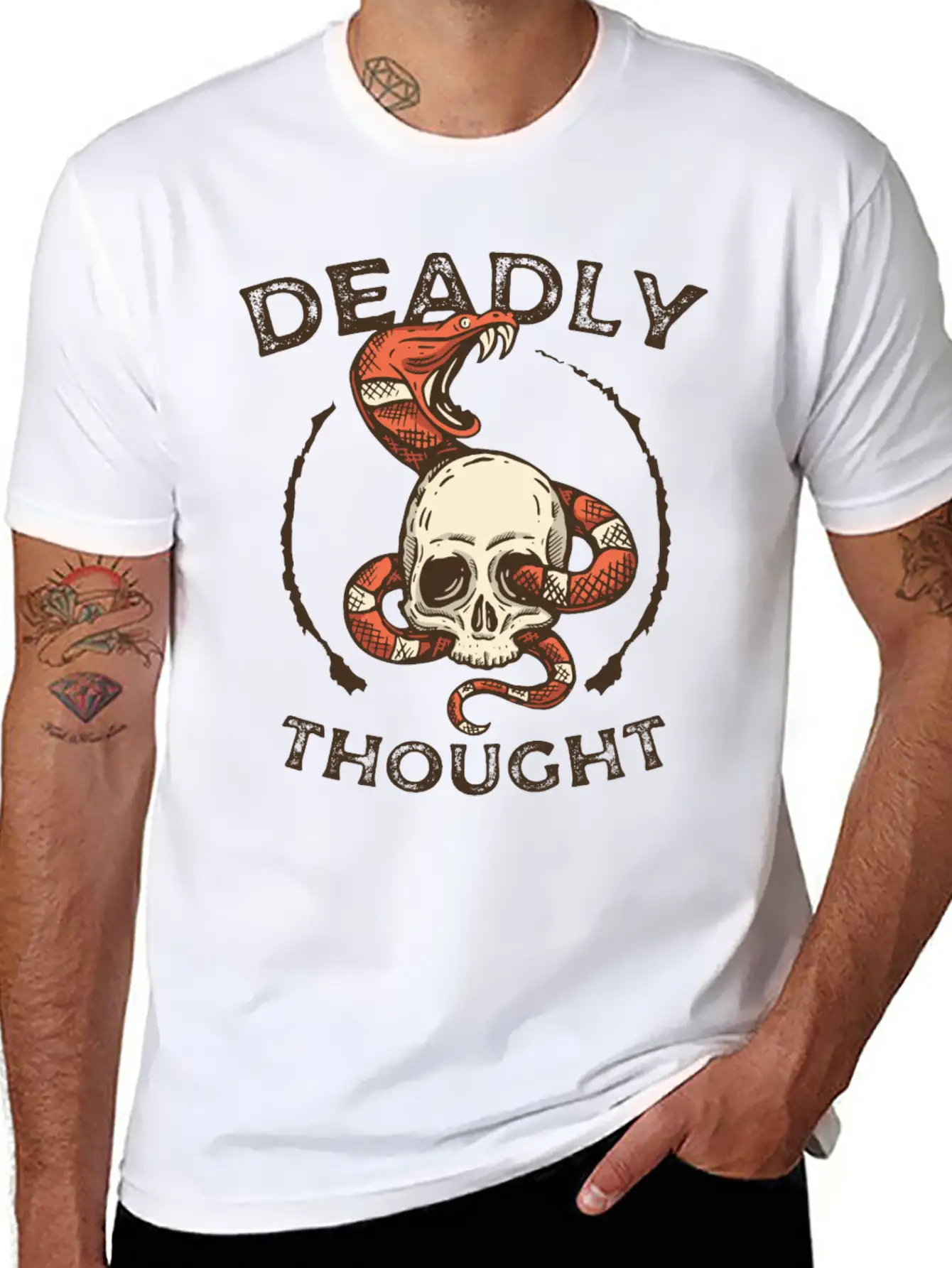 T Shirts Deadly Thought T Shirts Thought Unisex Casual T-Shirt – Clean Design For Daily Comfort