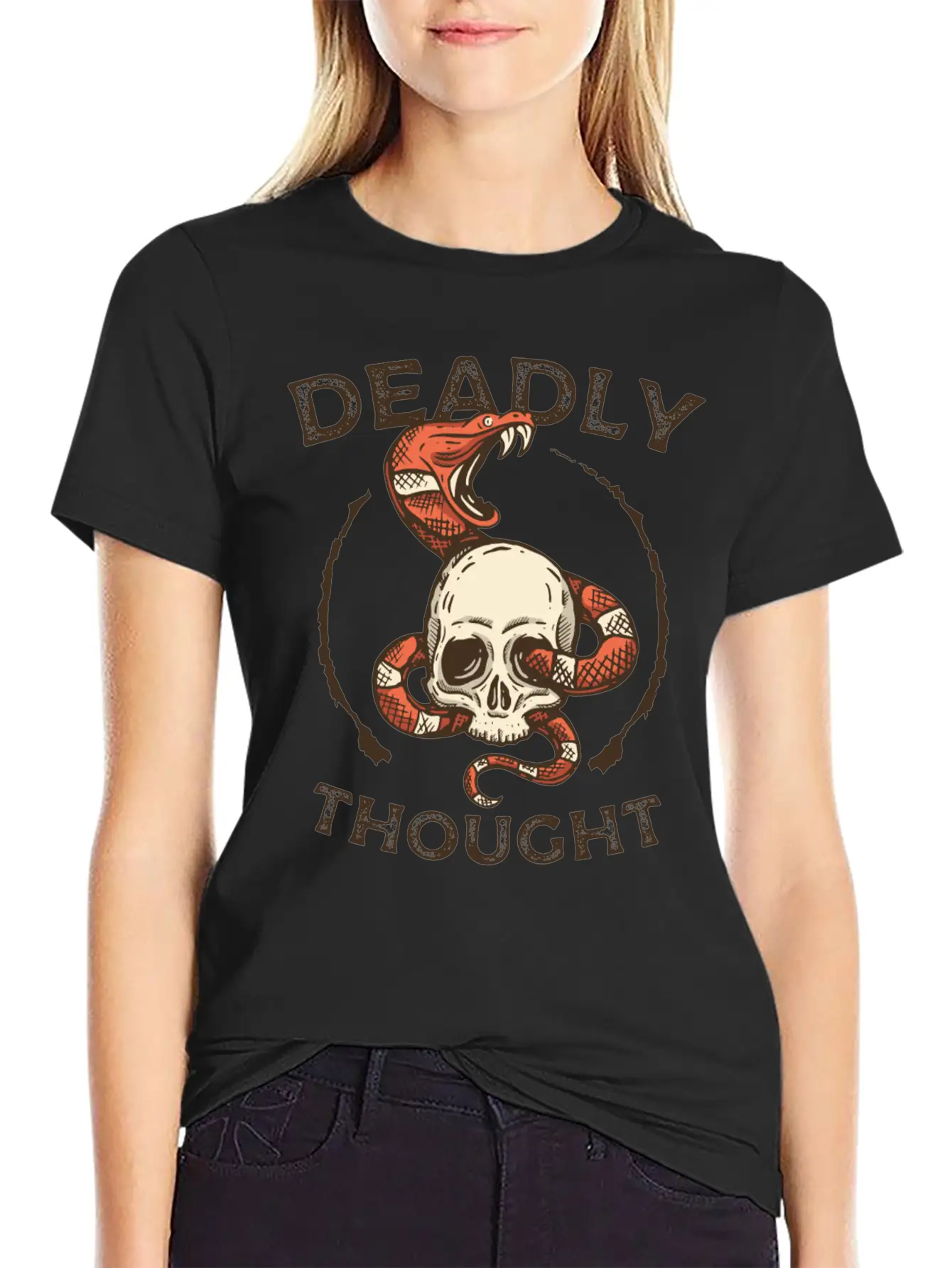 T Shirts Deadly Thought T Shirts Thought Unisex Casual T-Shirt – Clean Design For Daily Comfort