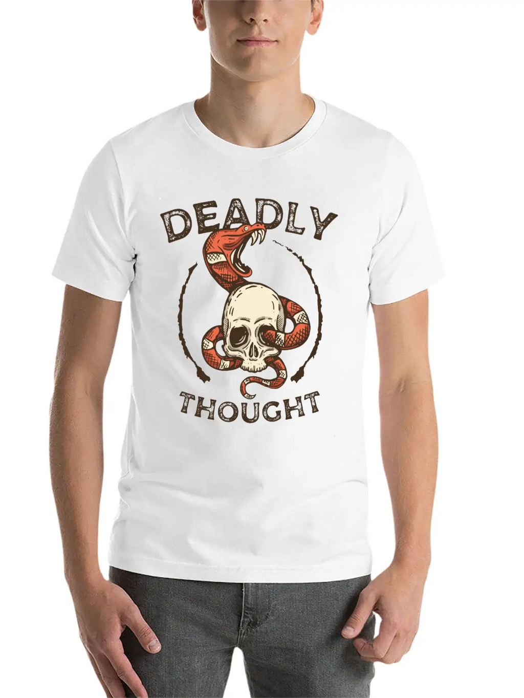 T Shirts Deadly Thought T Shirts Thought Unisex Casual T-Shirt – Clean Design For Daily Comfort