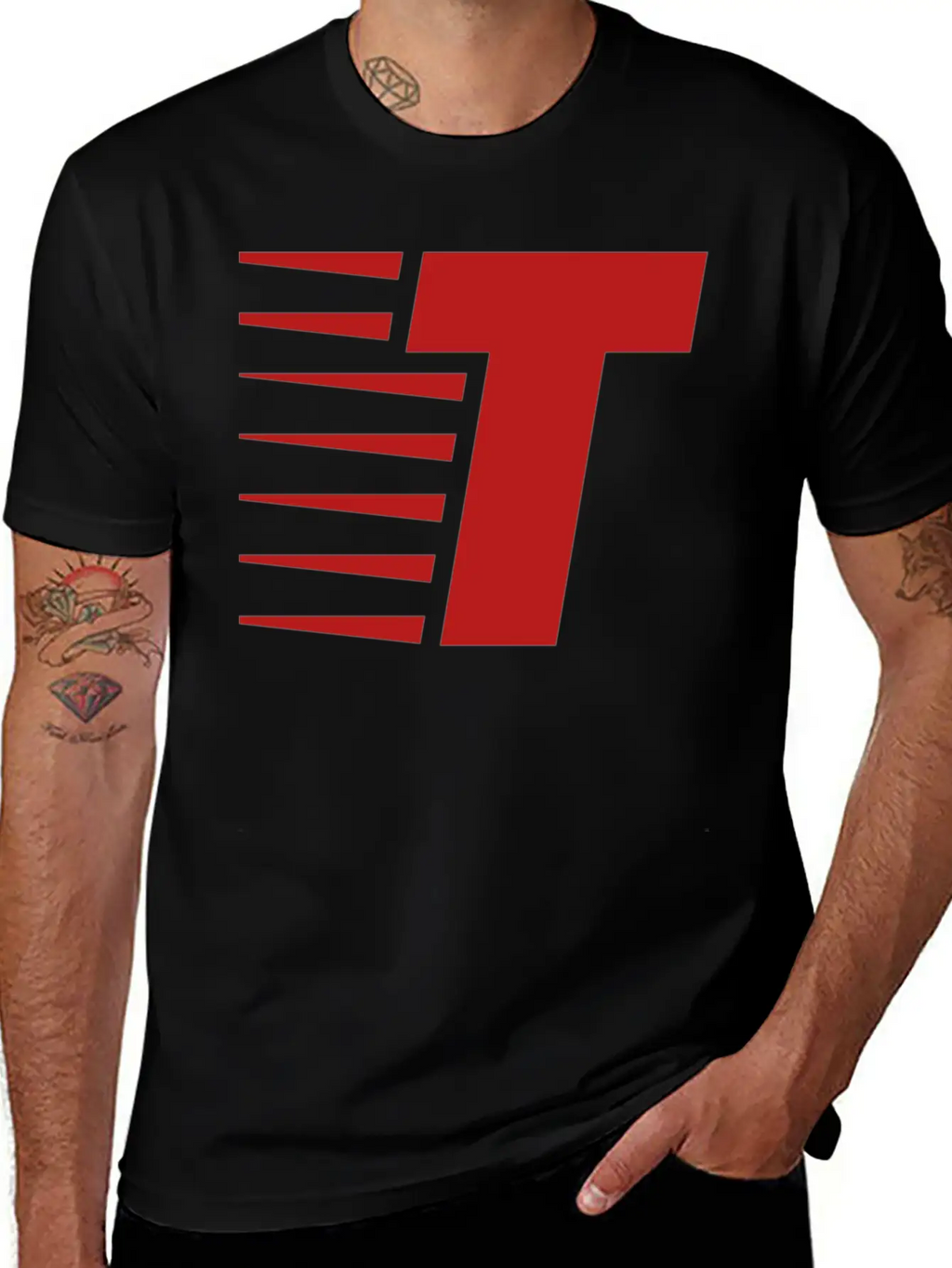 T Sticker Breathable Soft Cotton T-Shirt – Timeless Casual Look