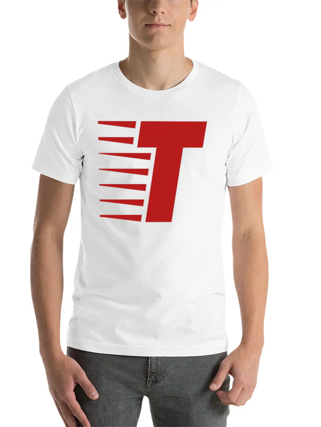 T Sticker Breathable Soft Cotton T-Shirt – Timeless Casual Look