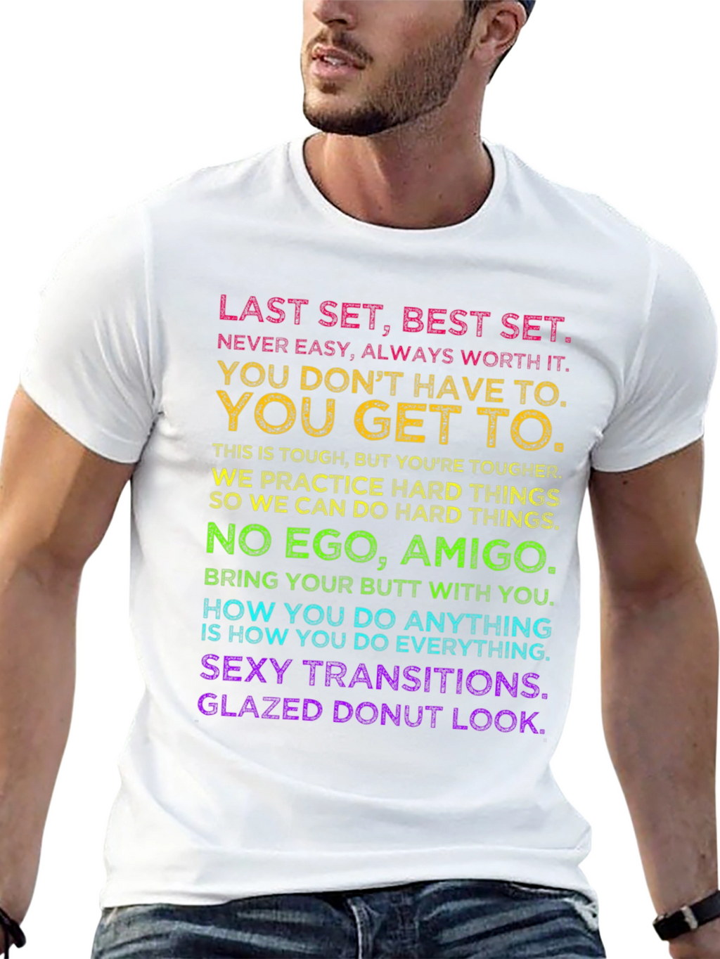 Motivational Workout T-Shirt - Last Set Best Set