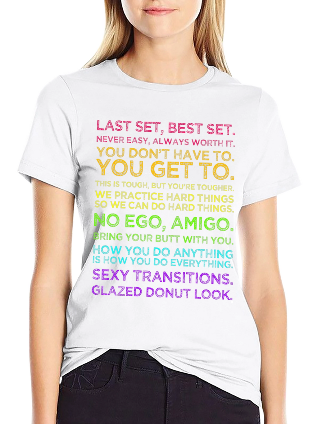Motivational Workout T-Shirt - Last Set Best Set
