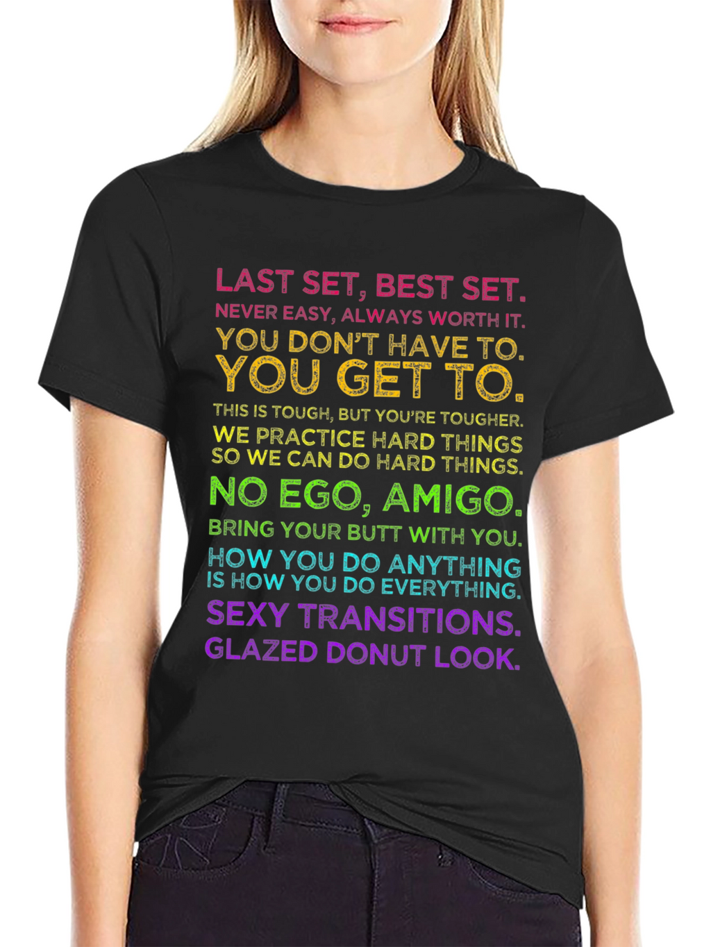 Motivational Workout T-Shirt - Last Set Best Set
