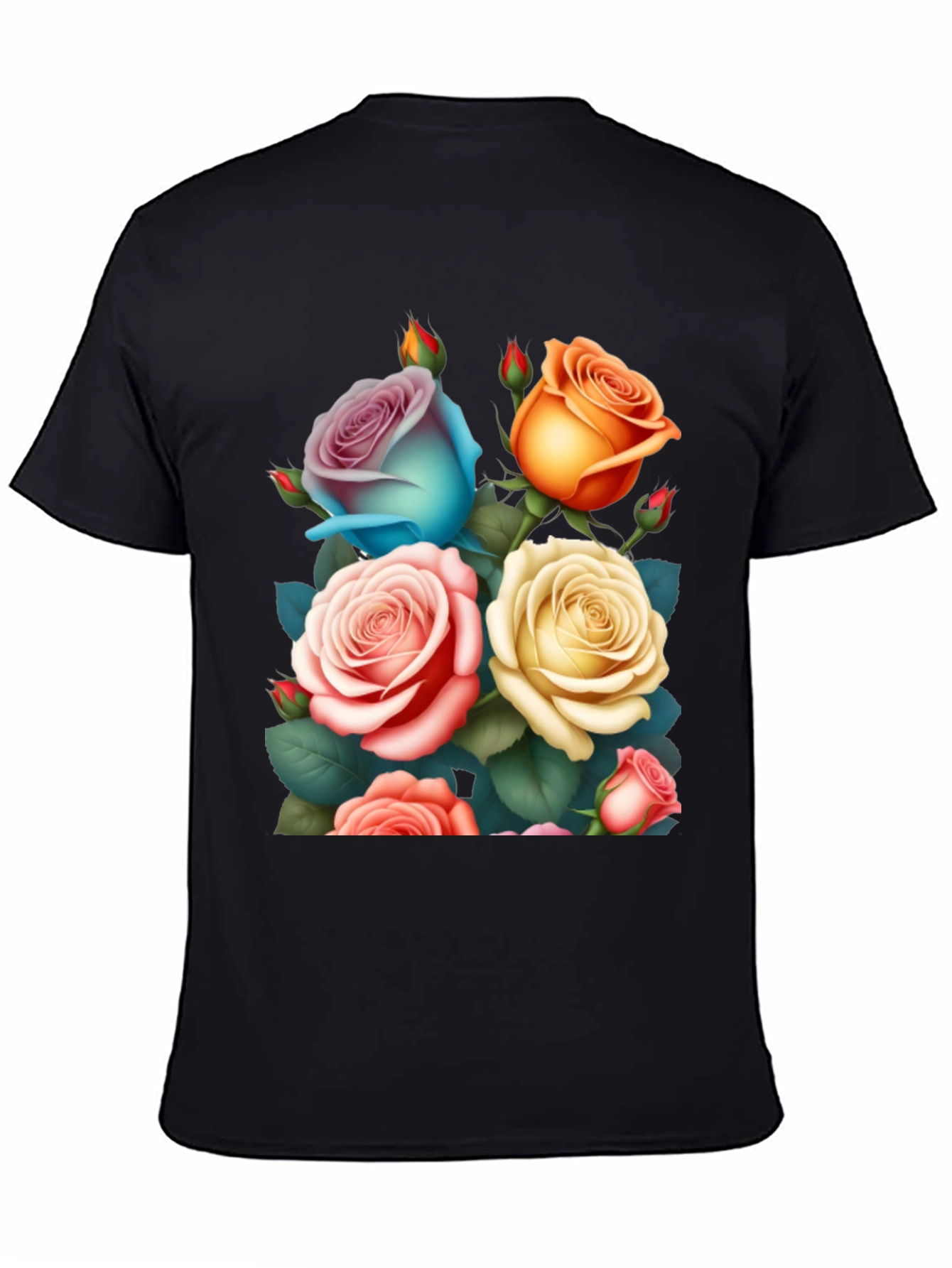 Floral Rose Graphic Tee - Stylish & Unique Design