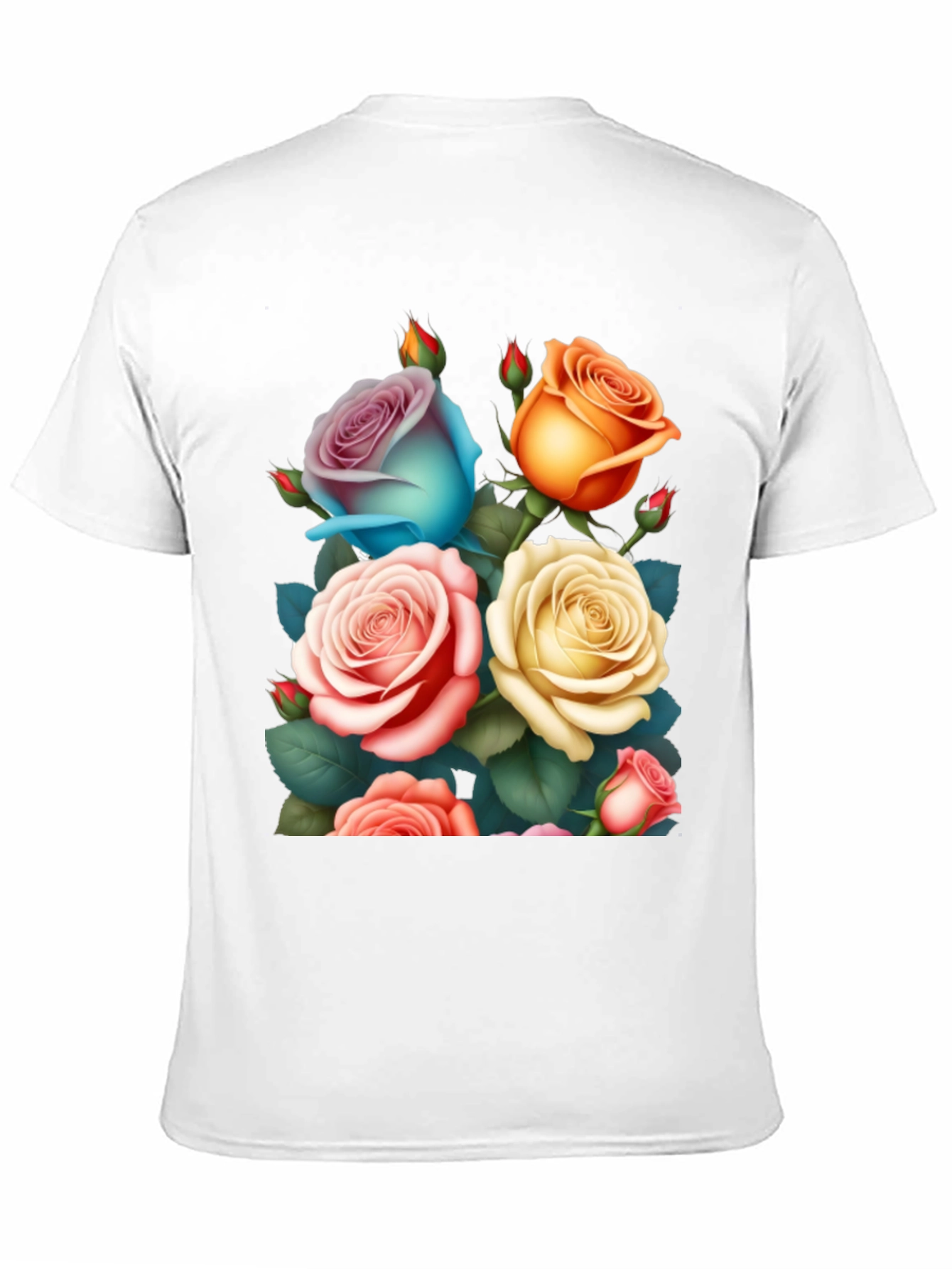 Floral Rose Graphic Tee - Stylish & Unique Design