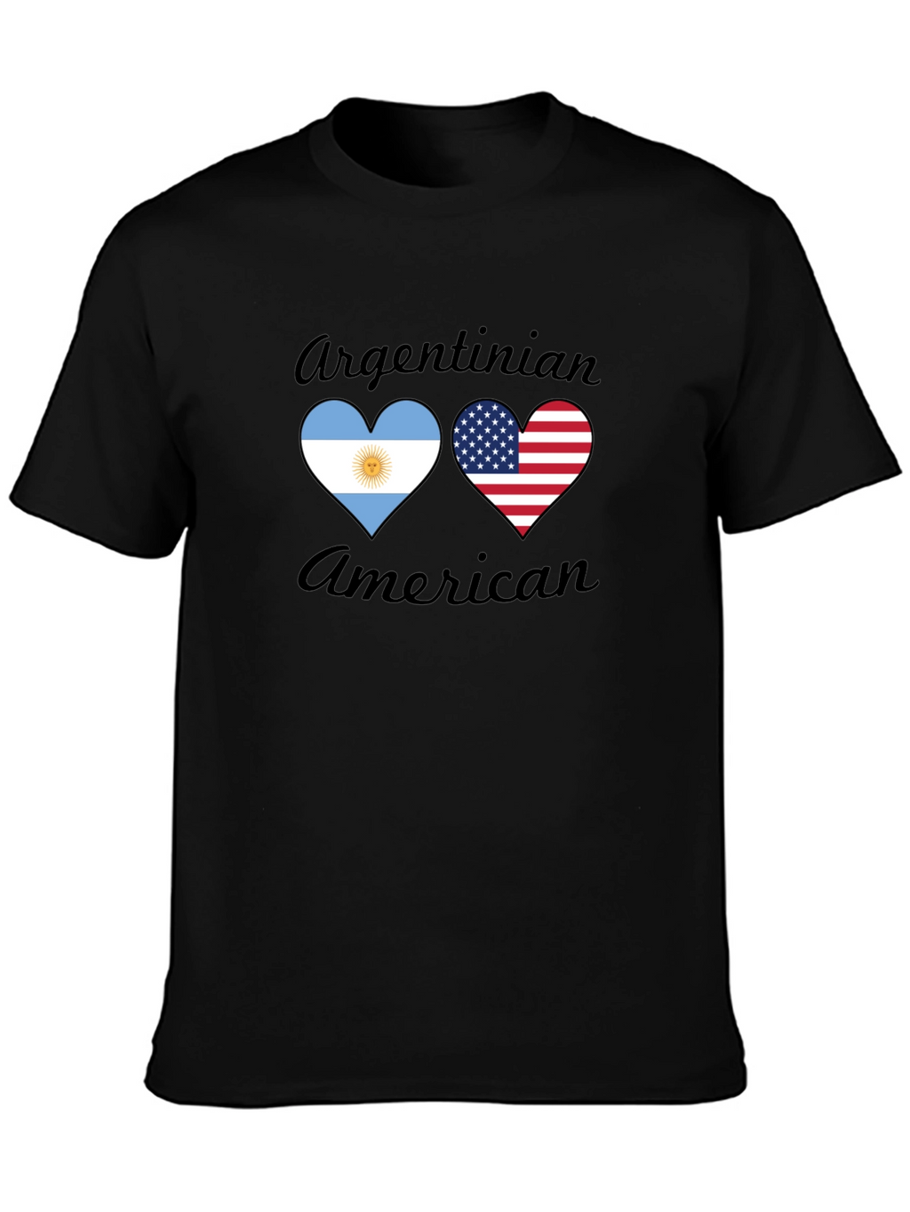 Argentinian American Heart Flag T-Shirt