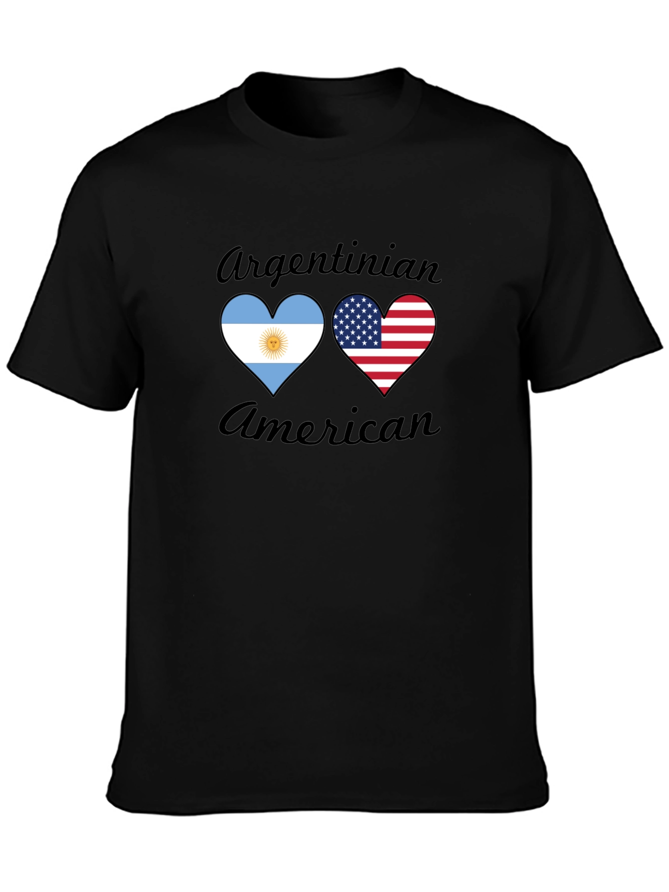 Argentinian American Heart Flag T-Shirt