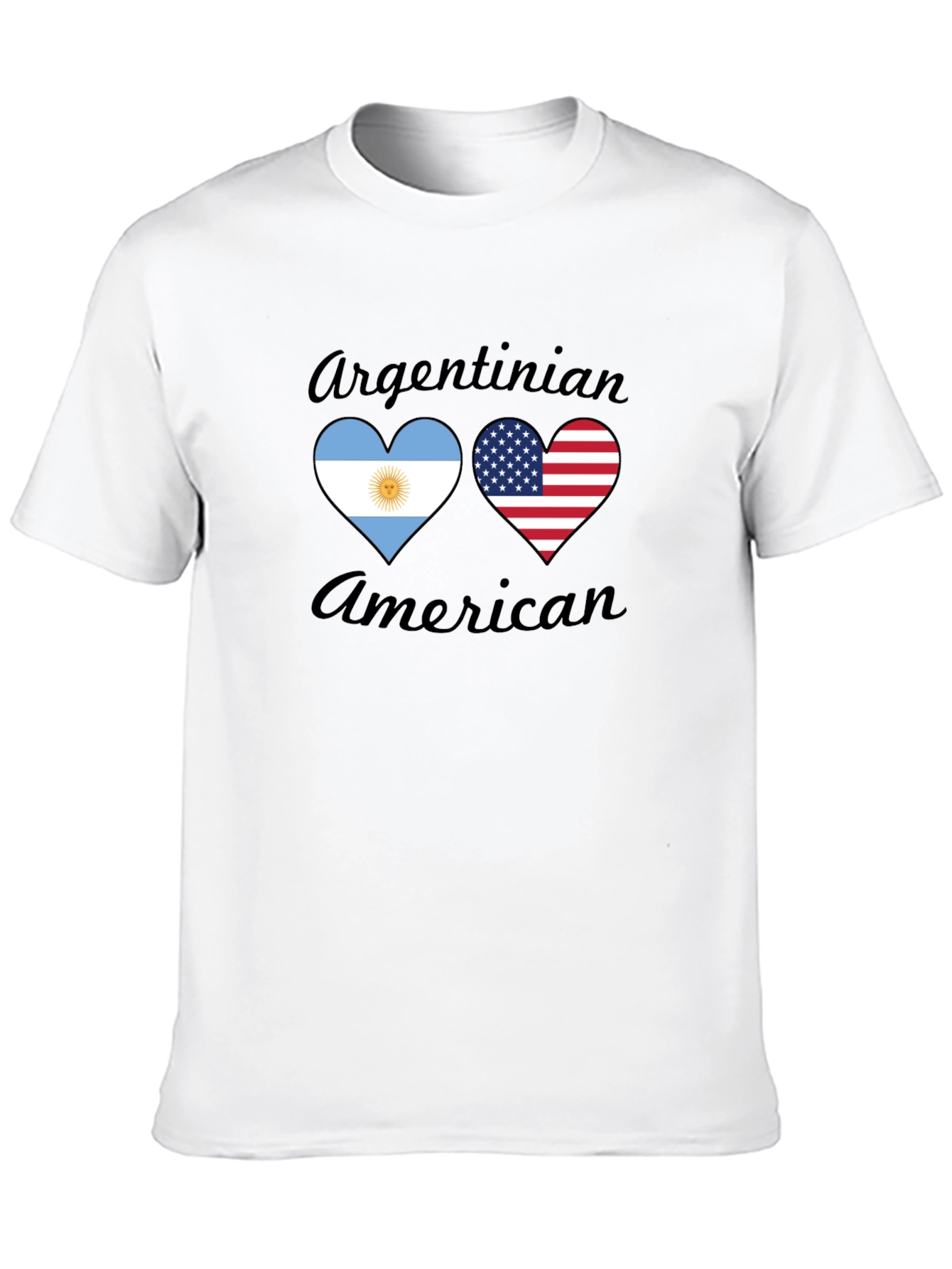 Argentinian American Heart Flag T-Shirt