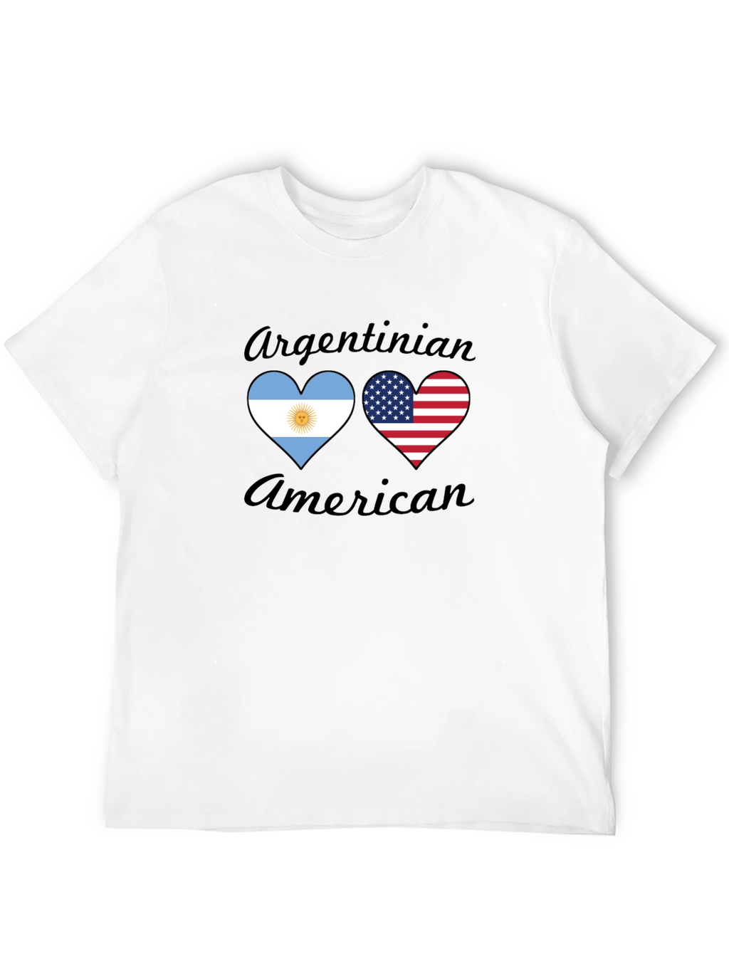 Argentinian American Heart Flag T-Shirt