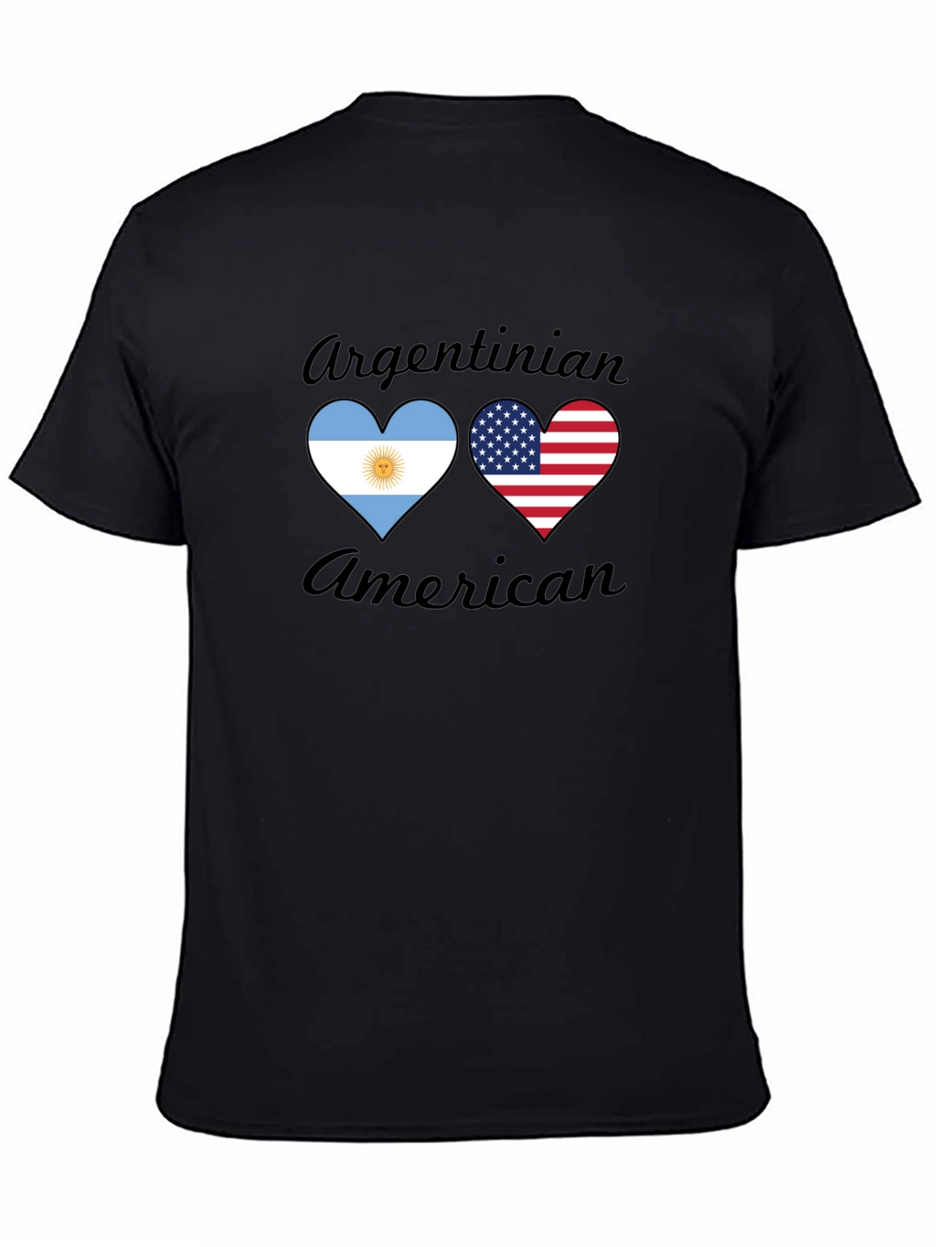 Argentinian American Heart Flag T-Shirt