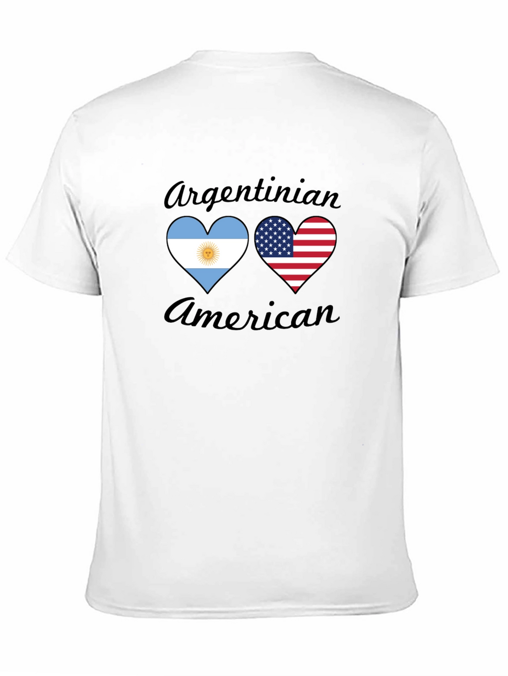 Argentinian American Heart Flag T-Shirt