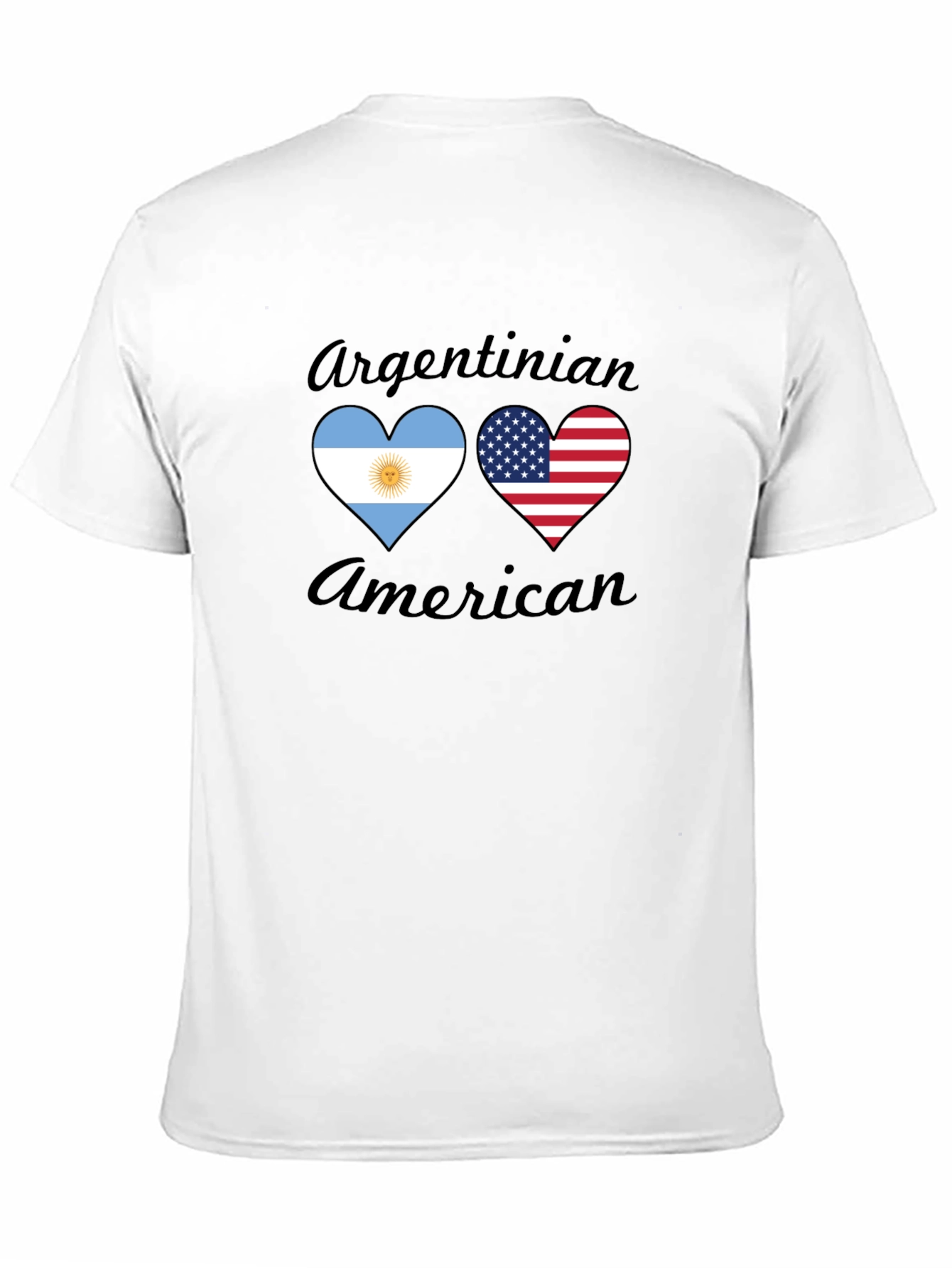 Argentinian American Heart Flag T-Shirt