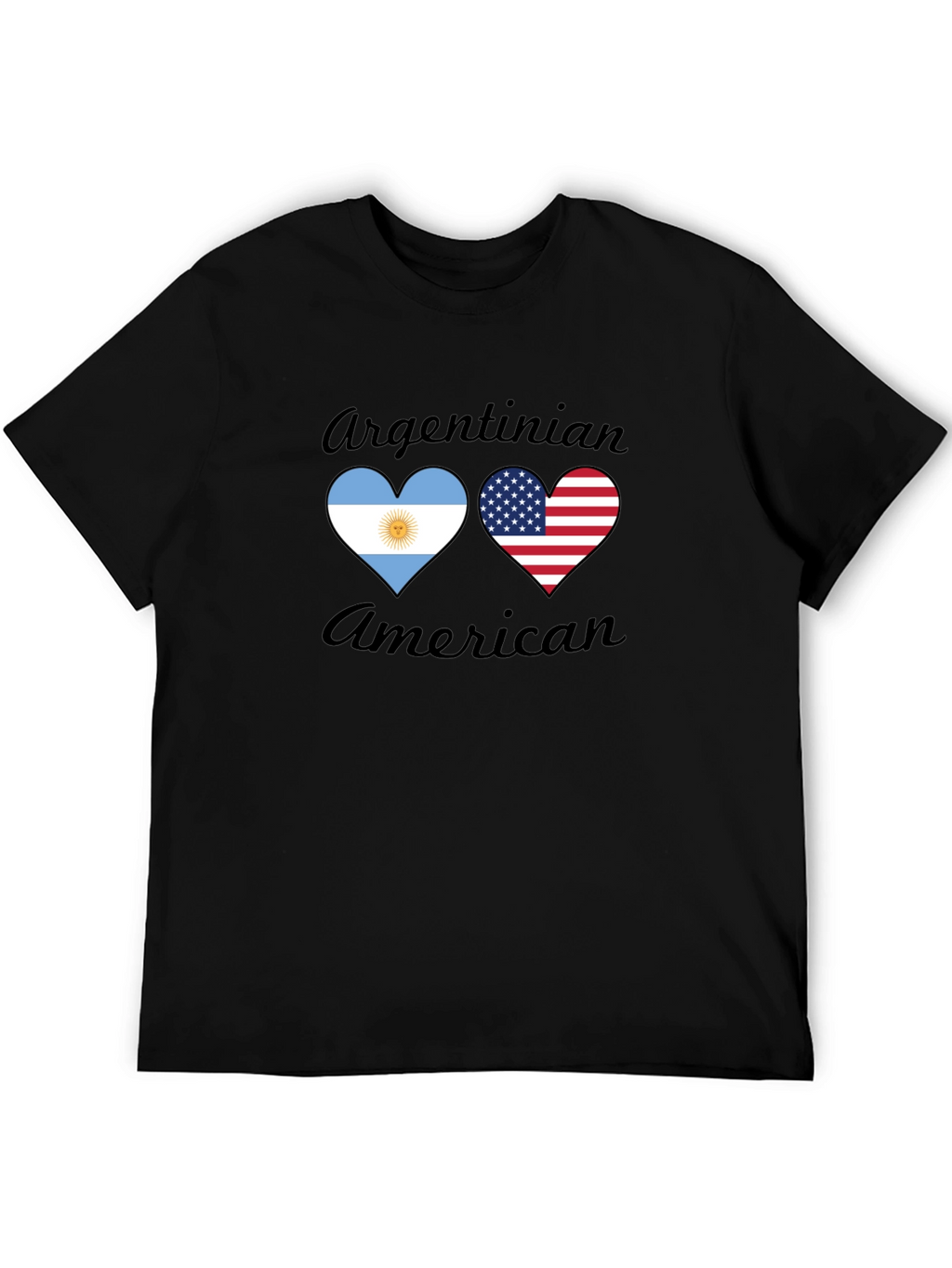 Argentinian American Heart Flag T-Shirt