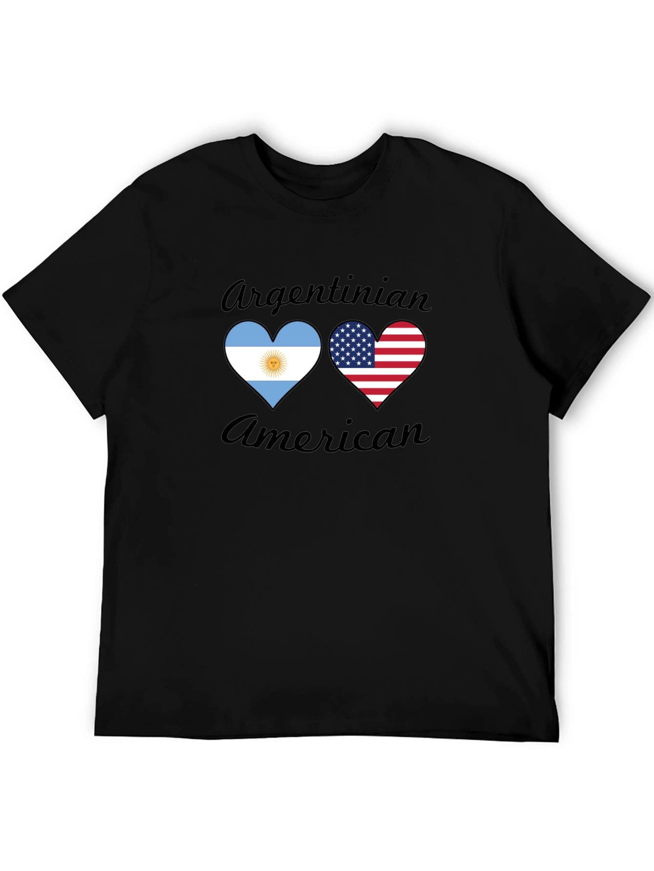 Argentinian American Heart Flag T-Shirt