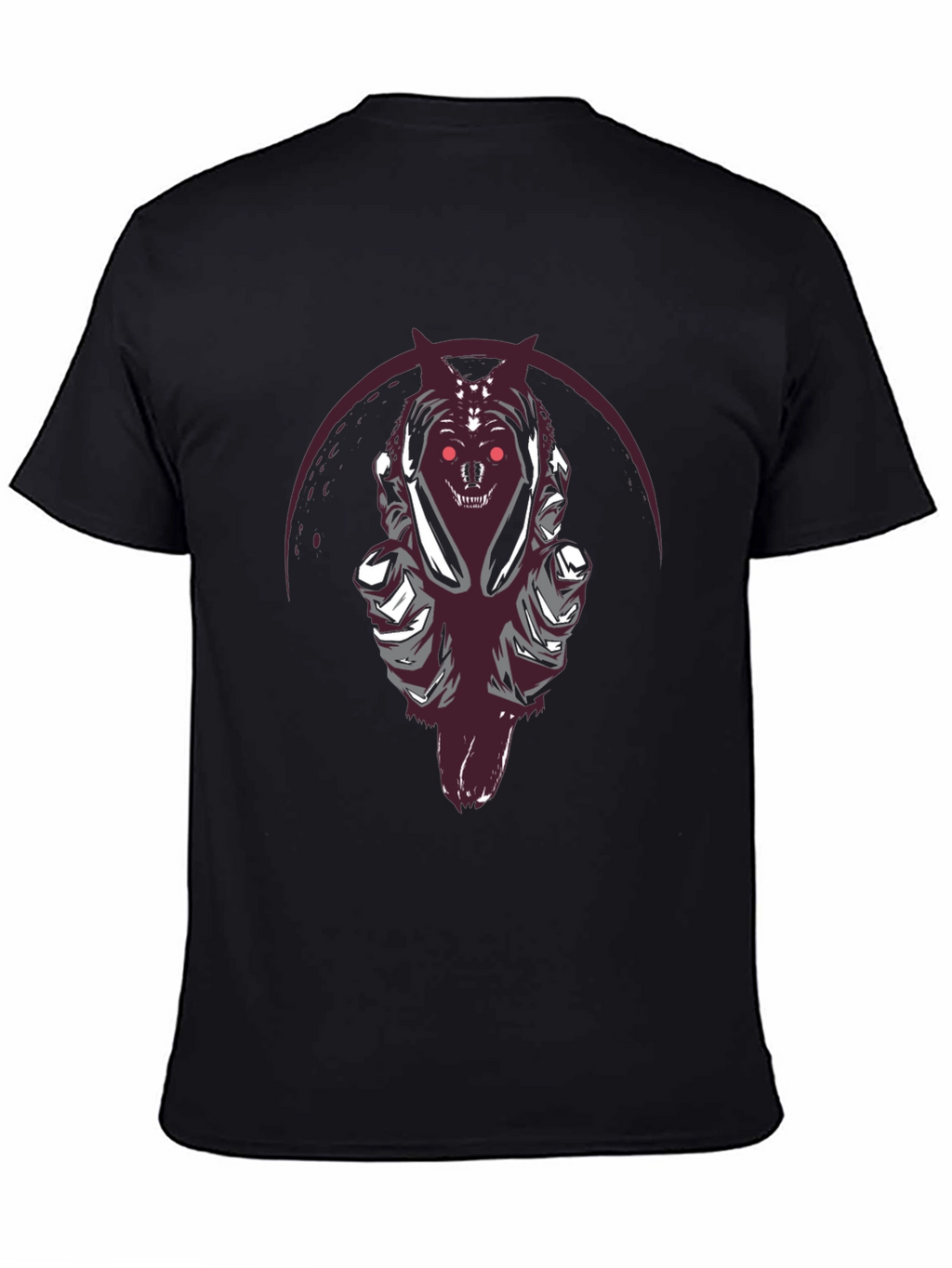 Grim Reaper Wolf Graphic Tee - Dark Style Shirt