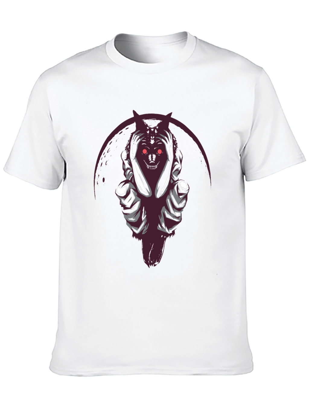 Grim Reaper Wolf Graphic Tee - Dark Style Shirt