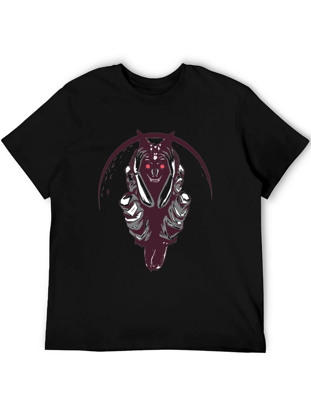 Grim Reaper Wolf Graphic Tee - Dark Style Shirt