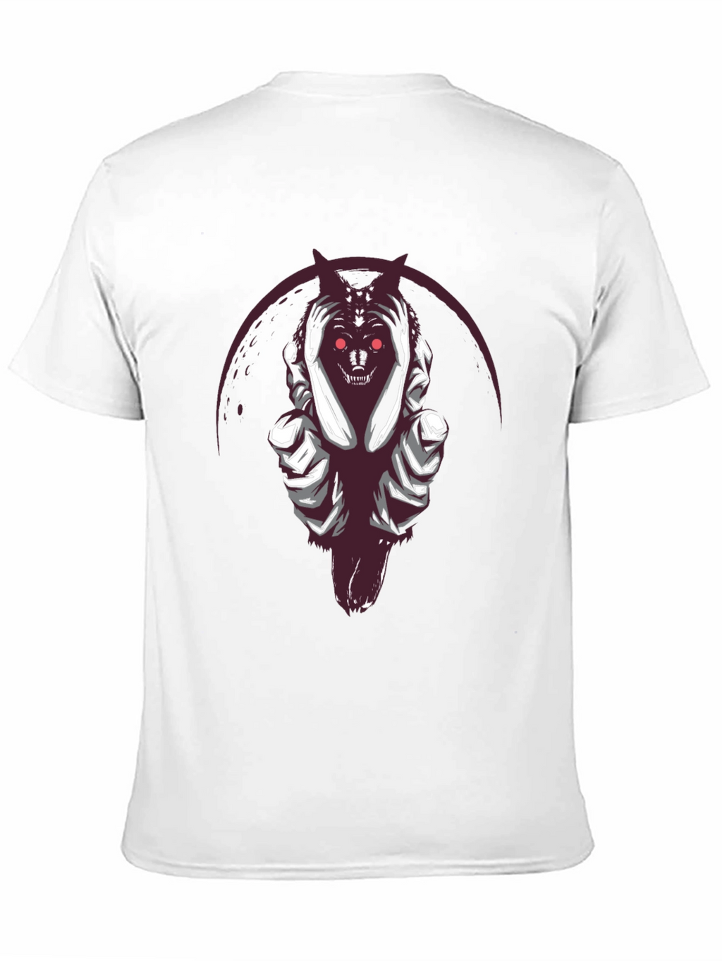 Grim Reaper Wolf Graphic Tee - Dark Style Shirt