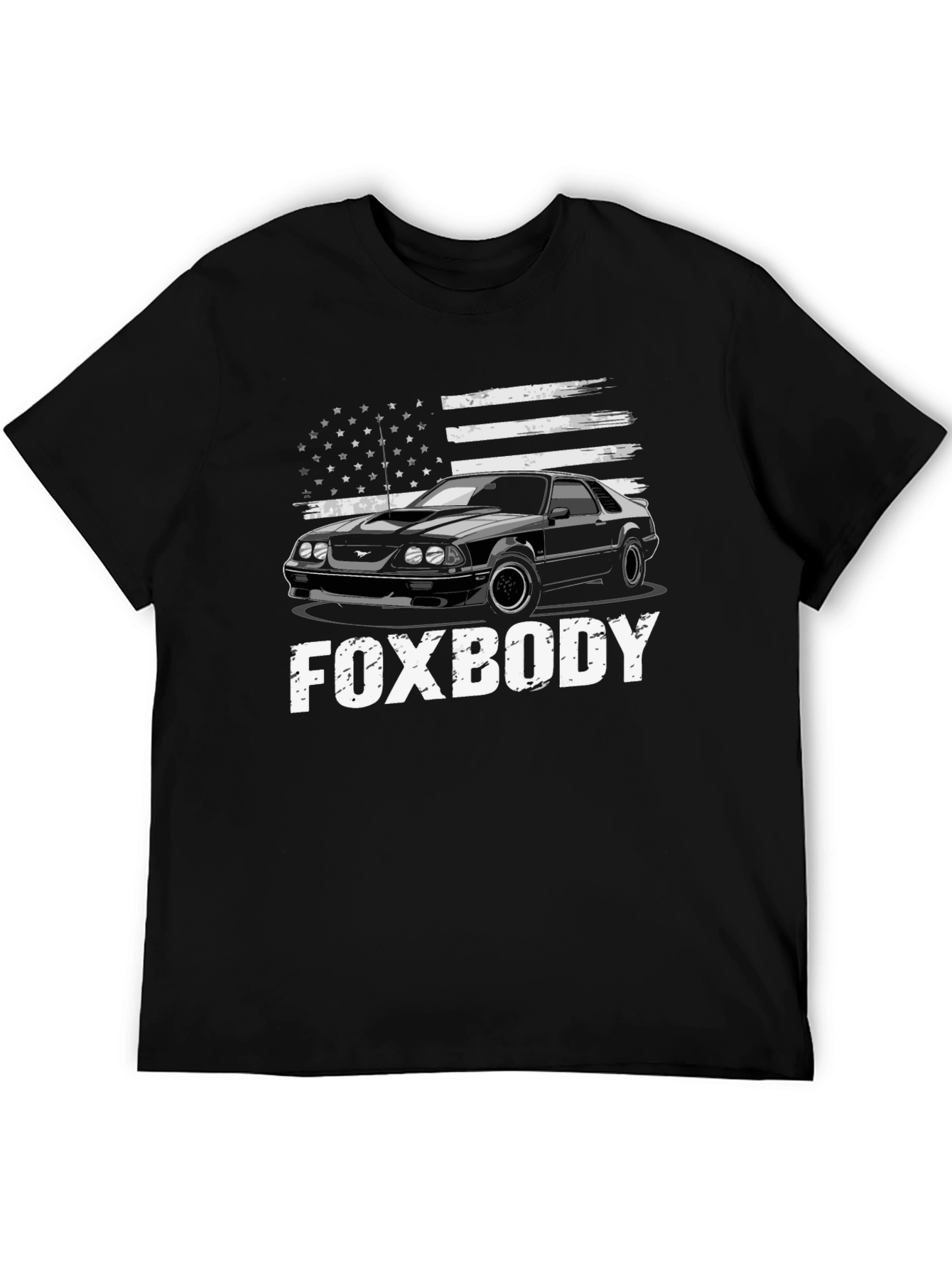 Foxbody Mustang American Flag Graphic T-Shirt