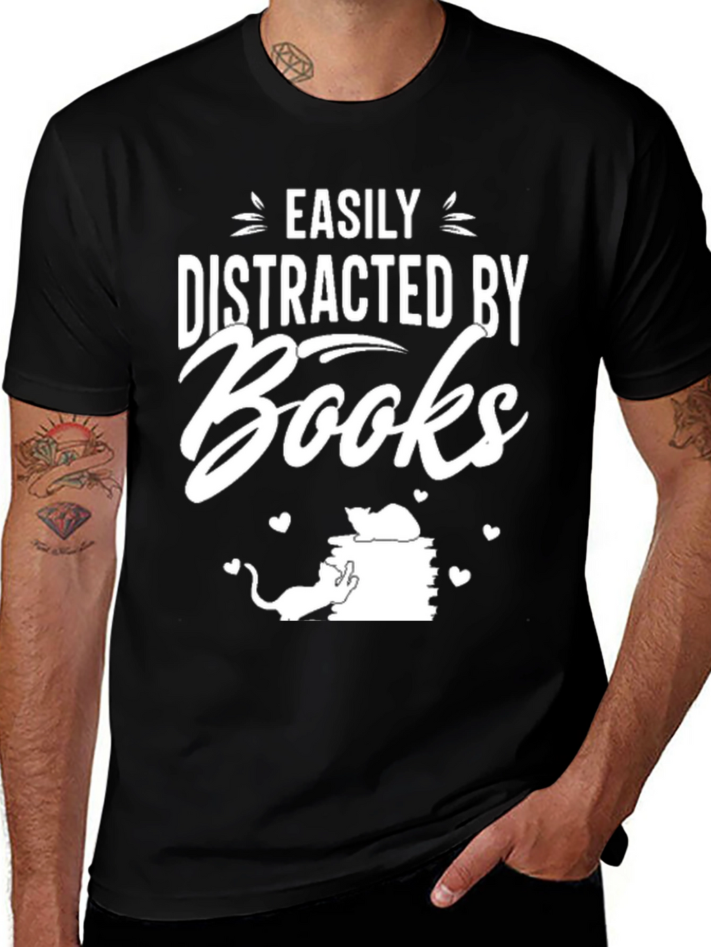 Easily Distracted by Books T-Shirt