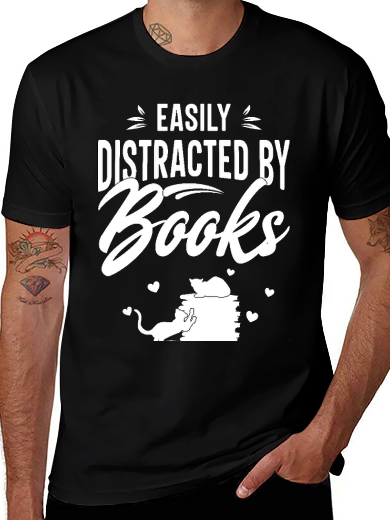 Easily Distracted by Books T-Shirt