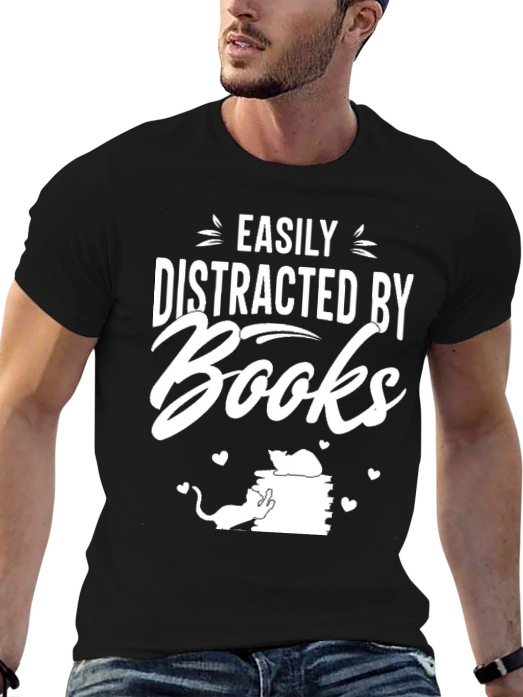 Easily Distracted by Books T-Shirt