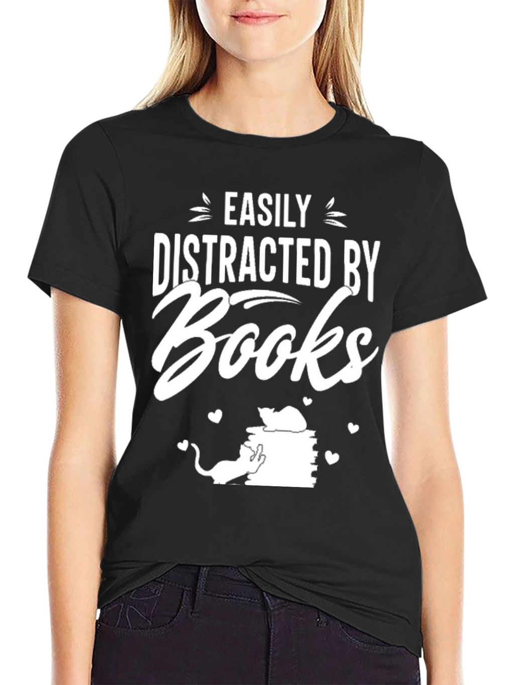 Easily Distracted by Books T-Shirt