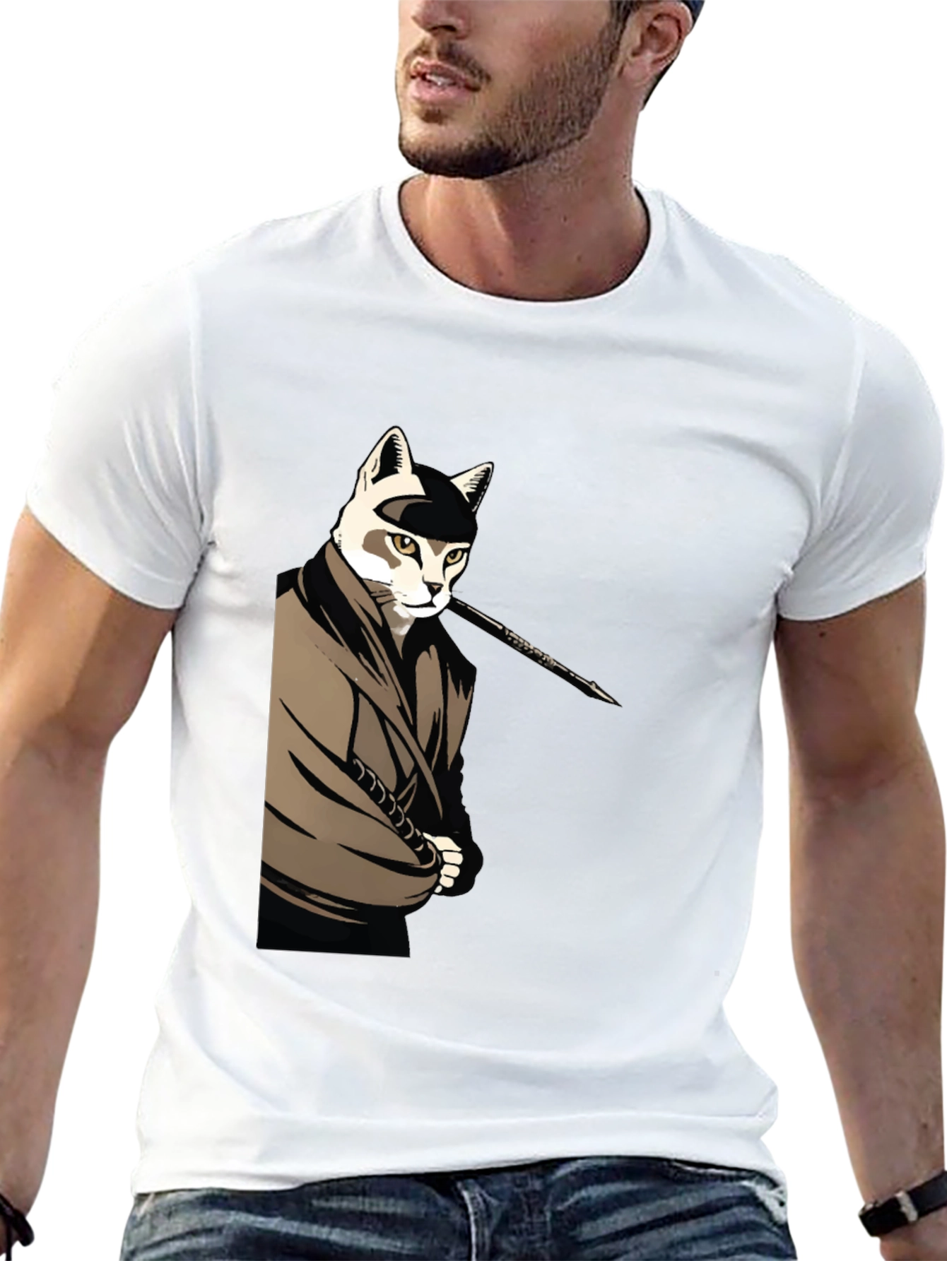 Cat Ninja T-Shirt - Black