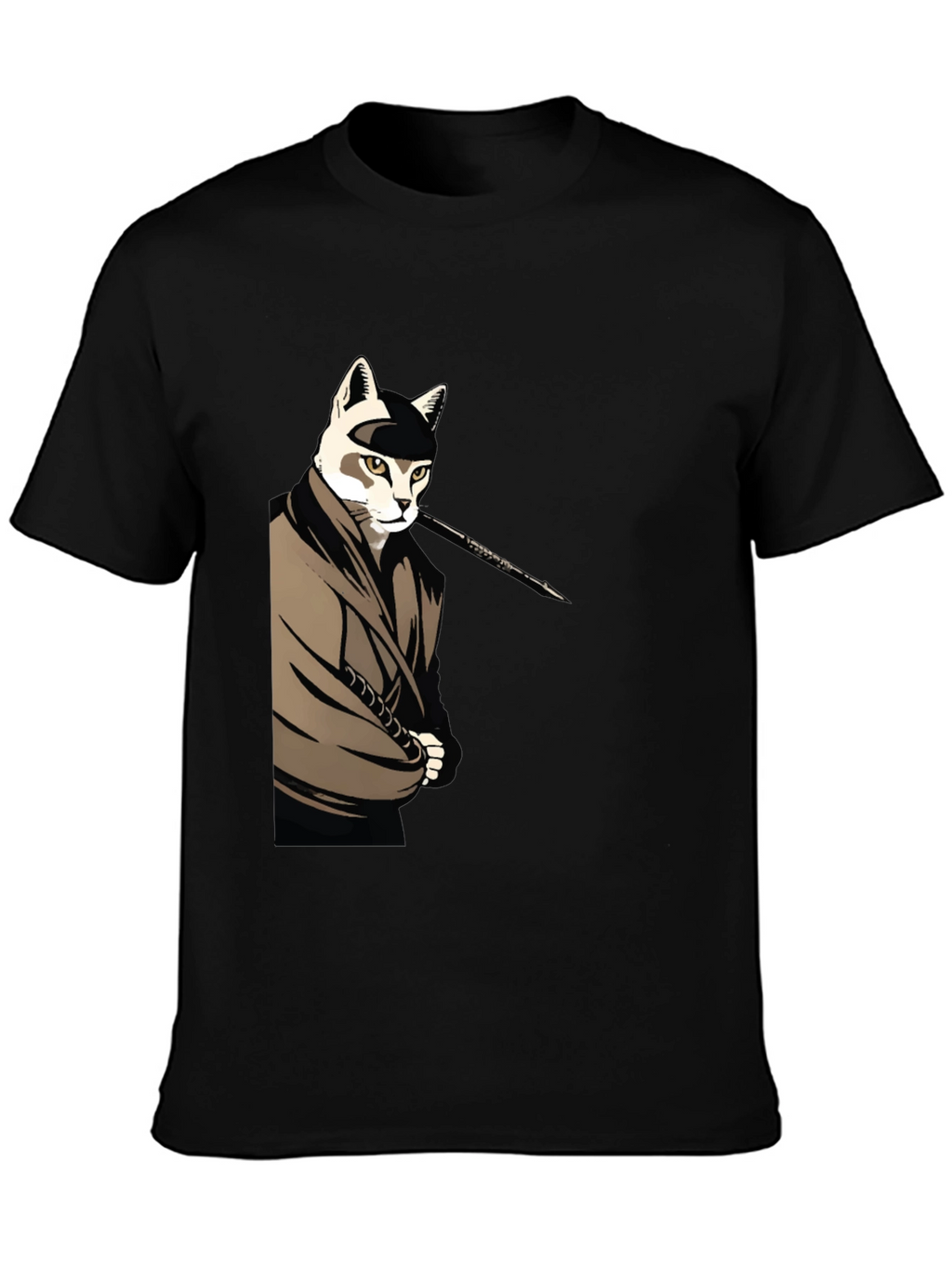 Cat Ninja T-Shirt - Black