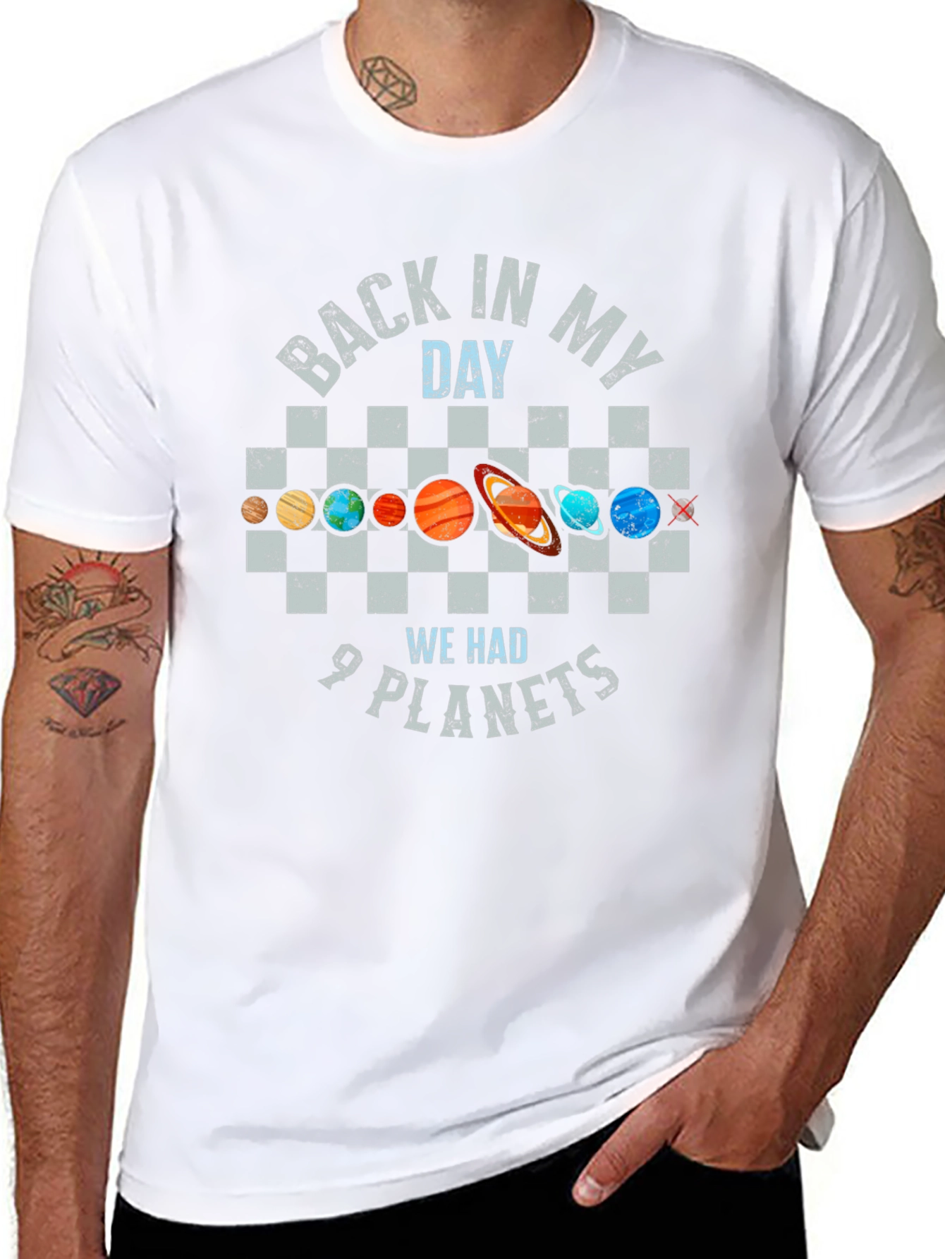 Back in My Day 9 Planets T-Shirt - Space Humor Tee