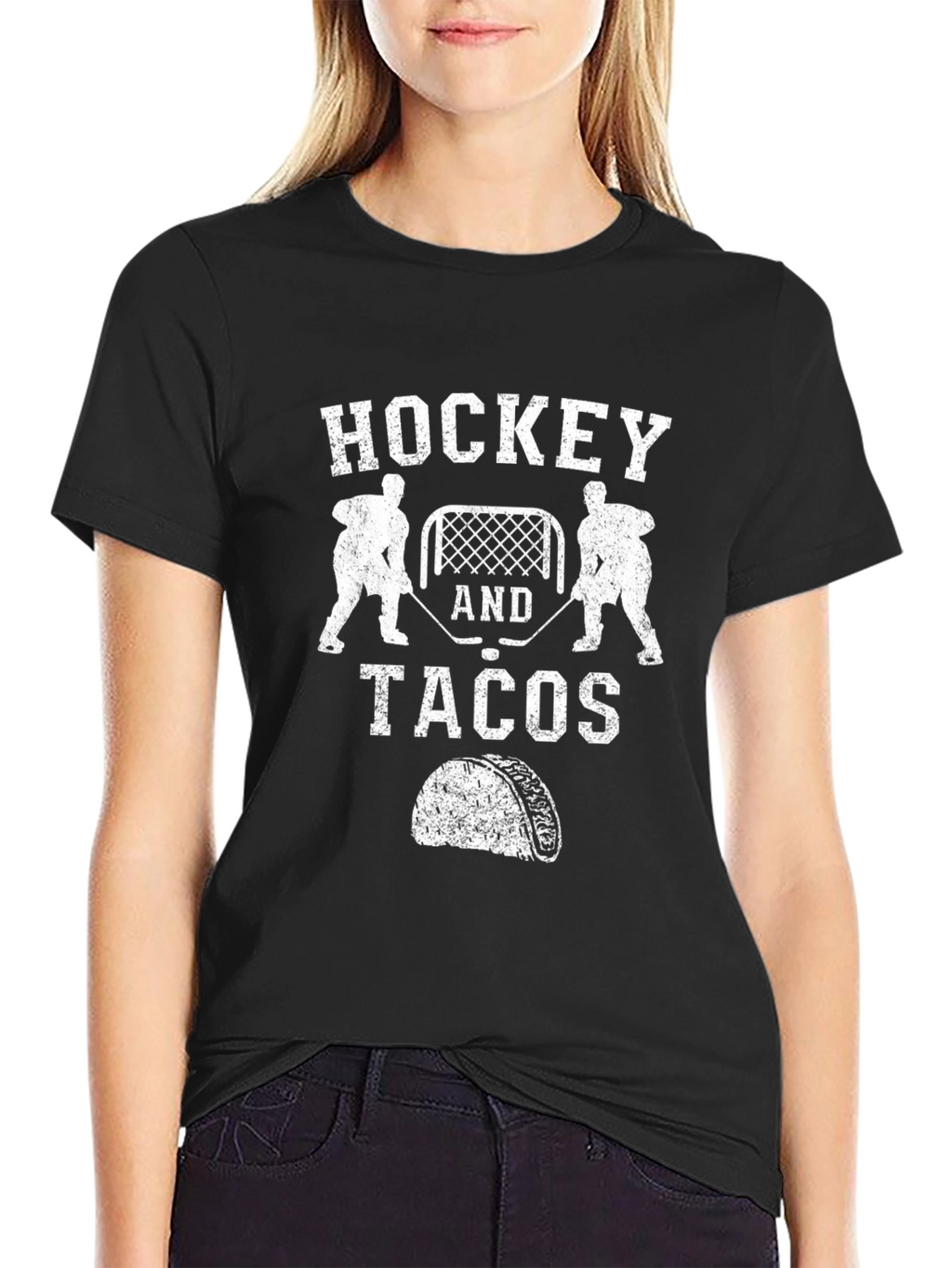 Hockey and Tacos Graphic T-Shirt