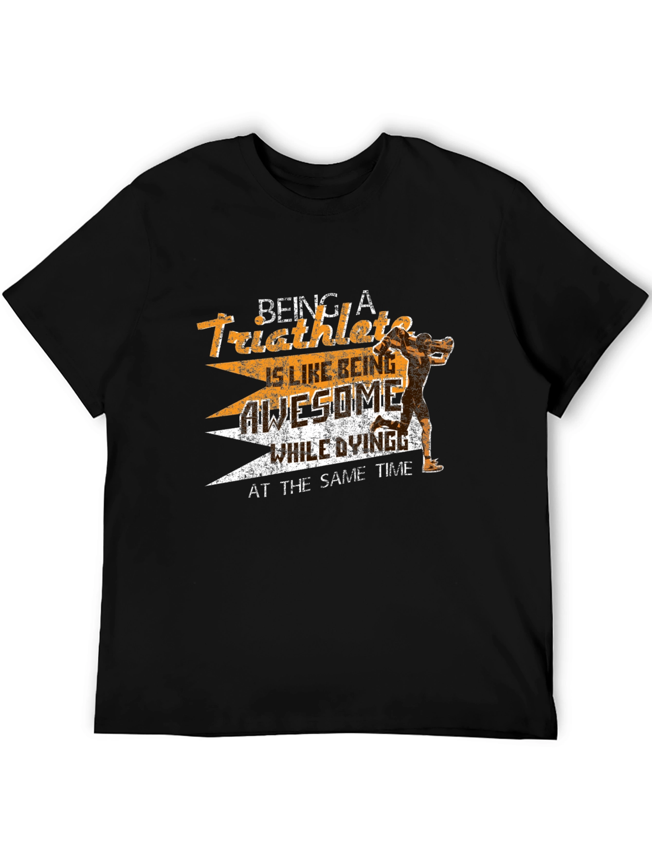 Triathlete Graphic T-Shirt - Awesome & Dying