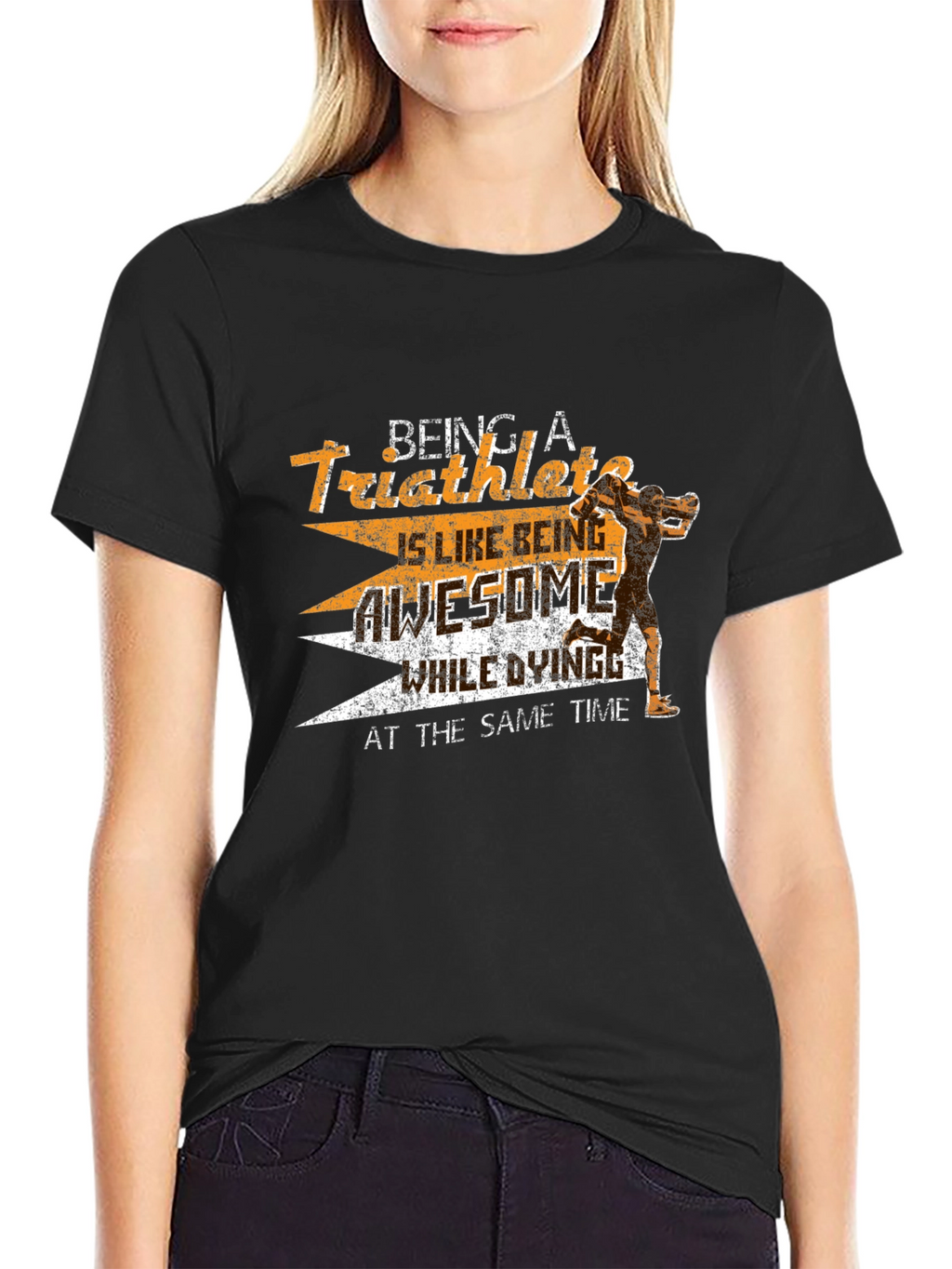 Triathlete Graphic T-Shirt - Awesome & Dying