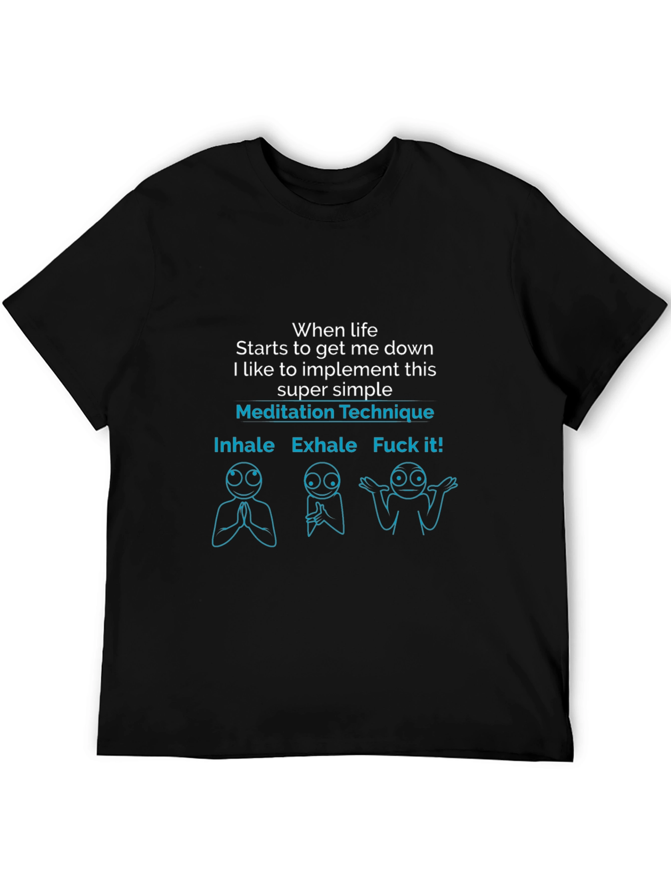 Meditation Technique Funny Graphic T-Shirt
