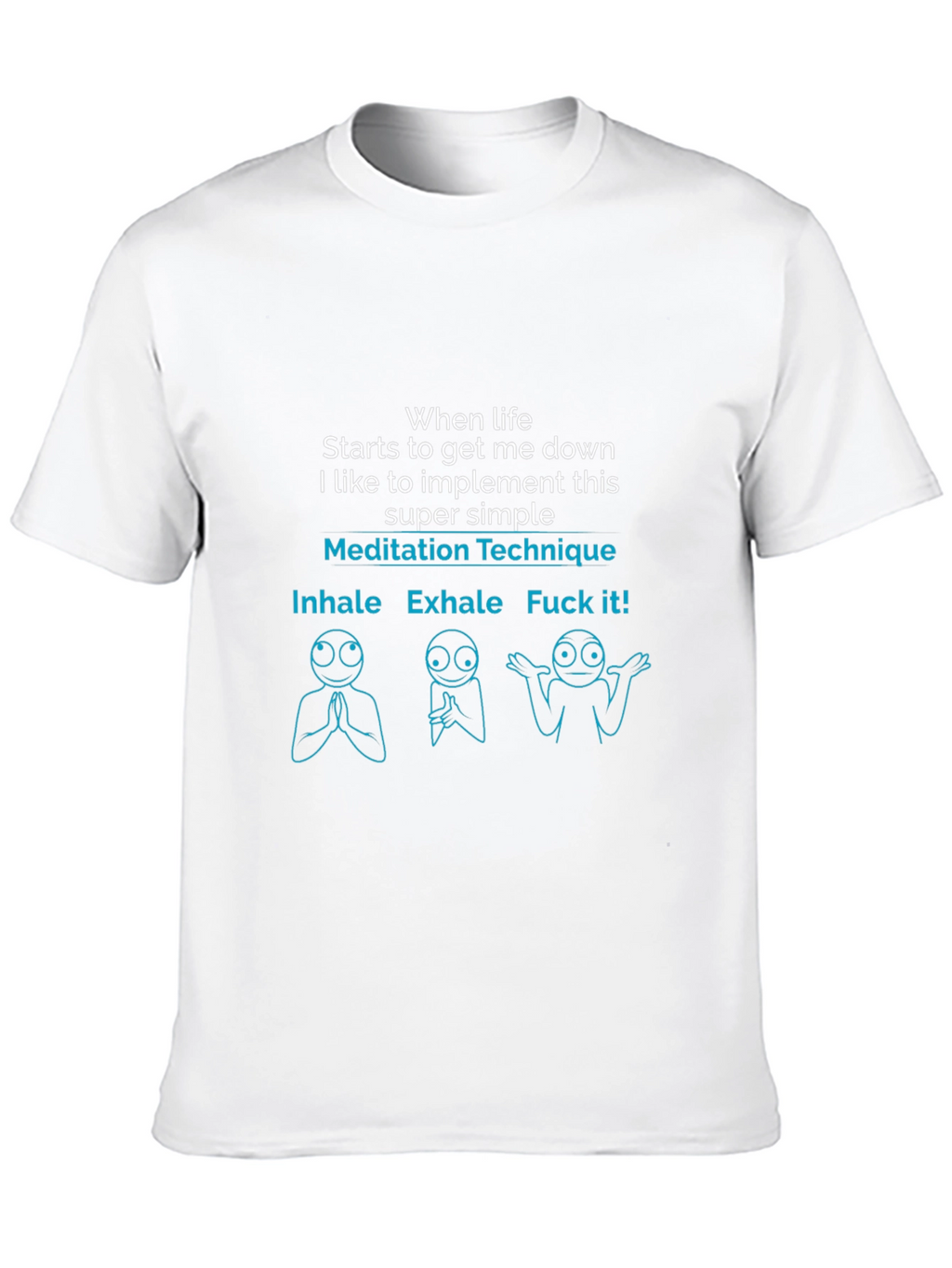 Meditation Technique Funny Graphic T-Shirt