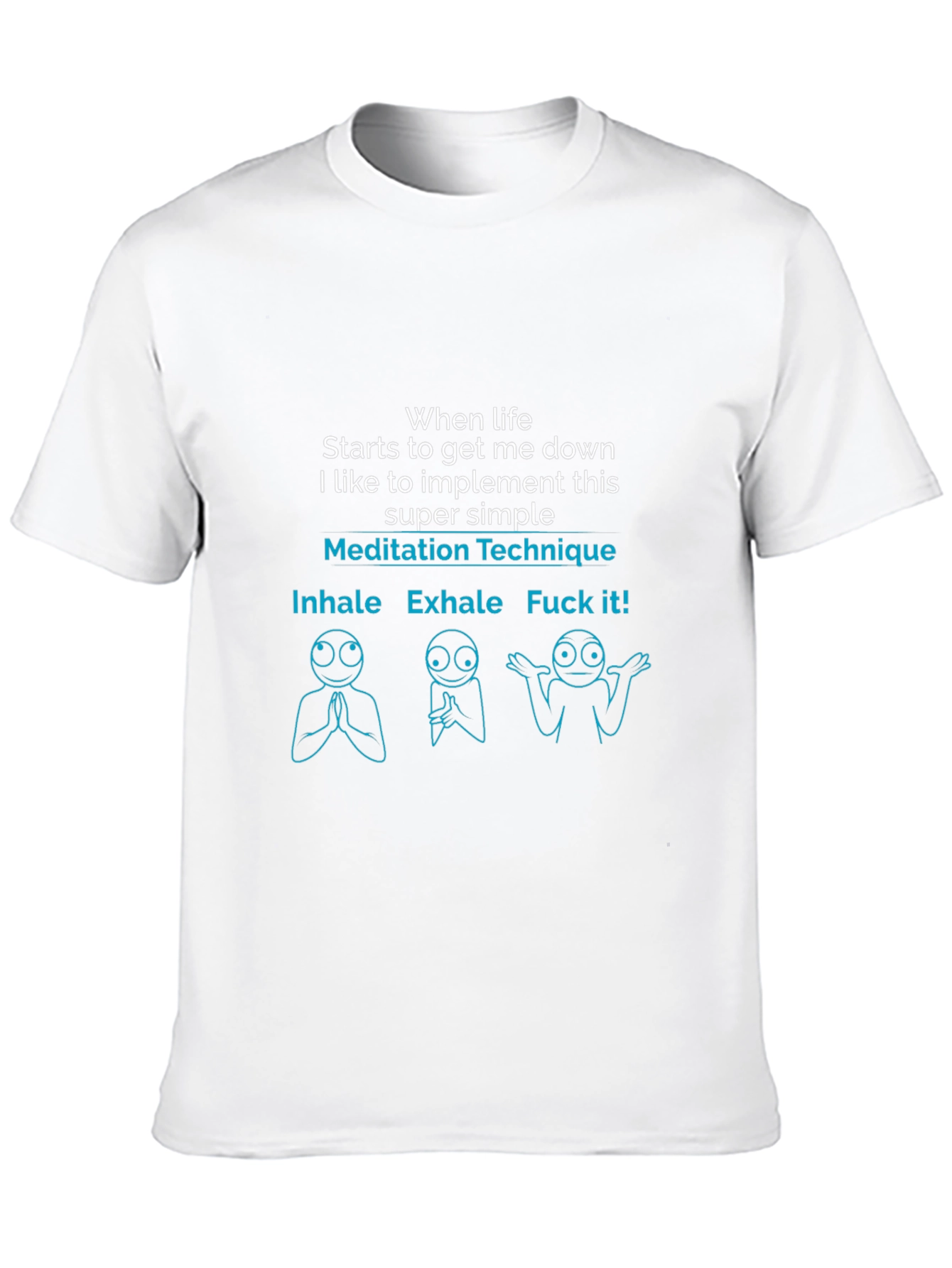 Meditation Technique Funny Graphic T-Shirt