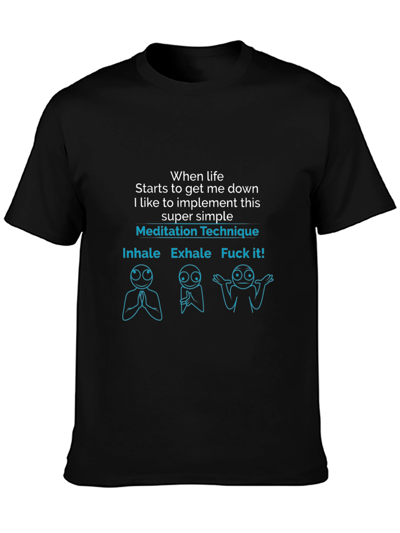 Meditation Technique Funny Graphic T-Shirt
