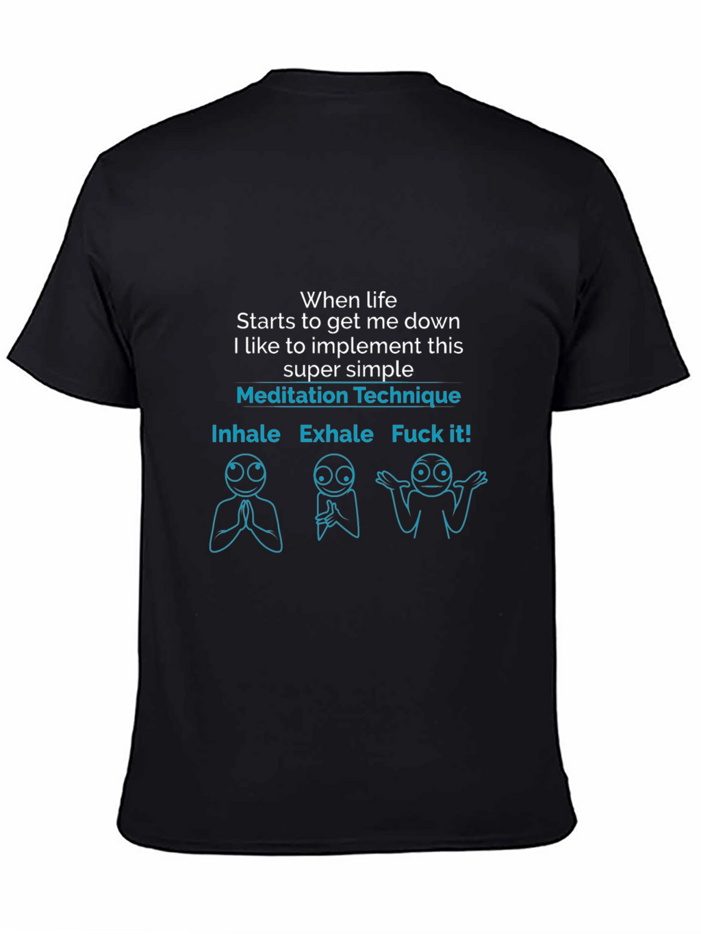 Meditation Technique Funny Graphic T-Shirt