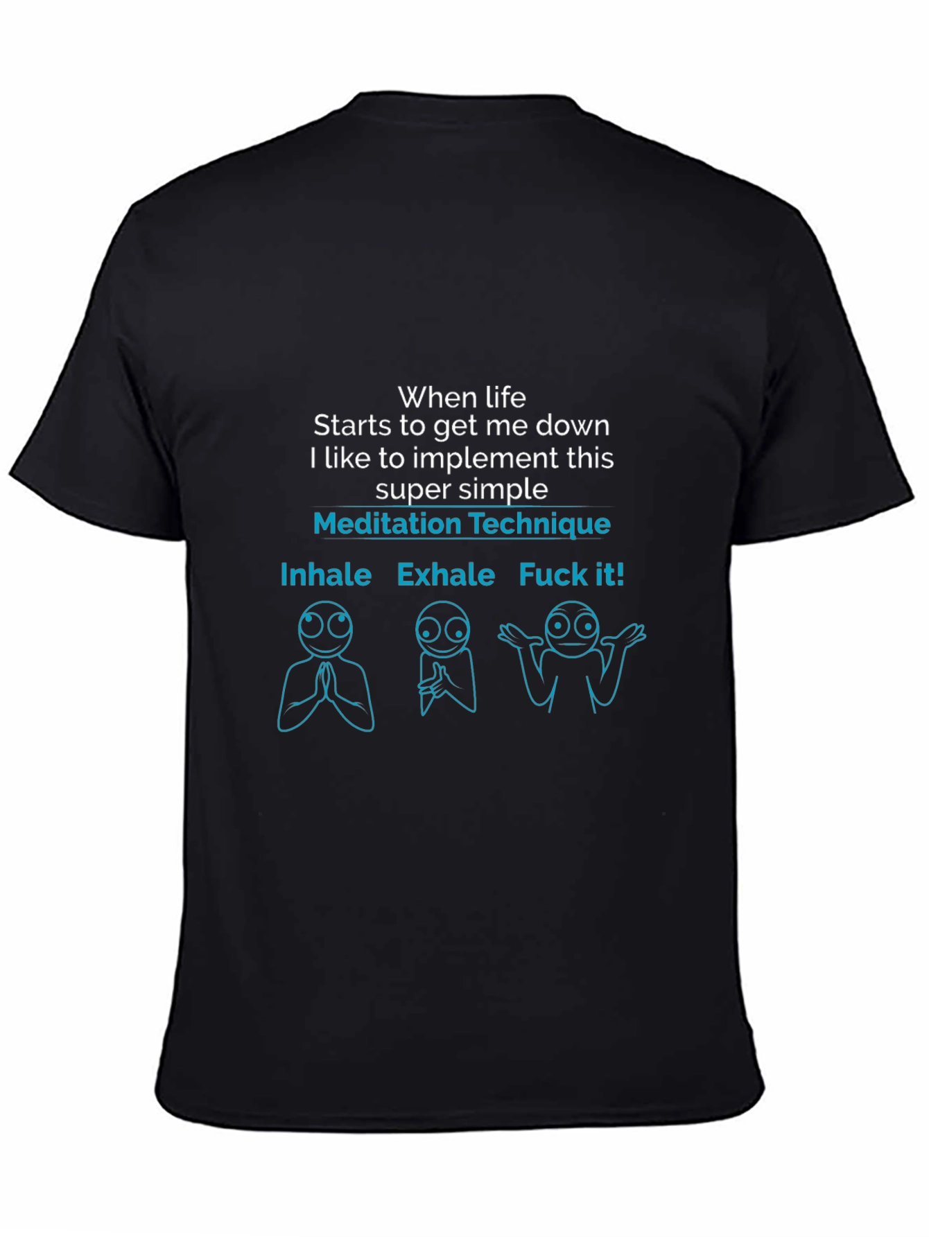 Meditation Technique Funny Graphic T-Shirt