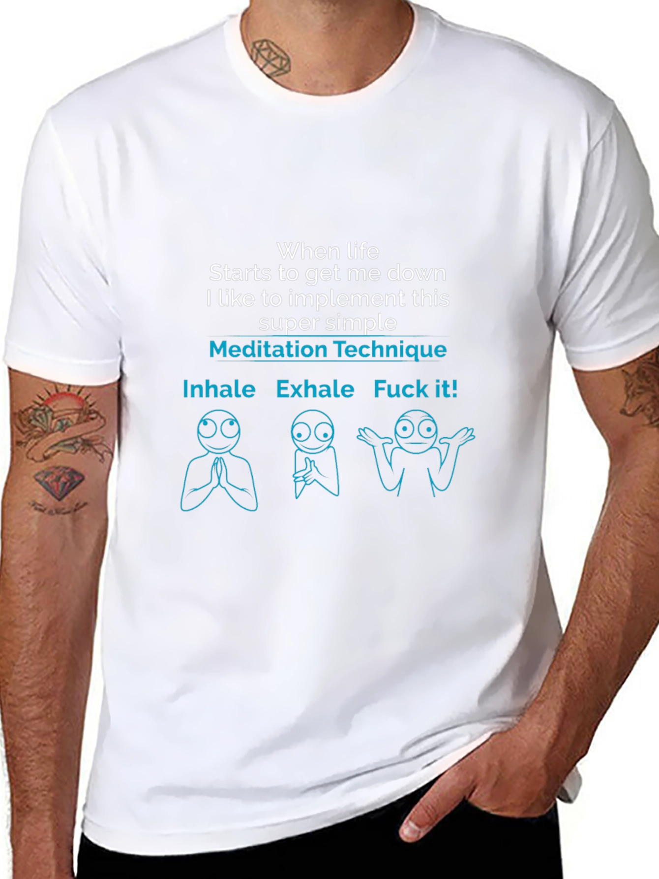 Meditation Technique Funny Graphic T-Shirt