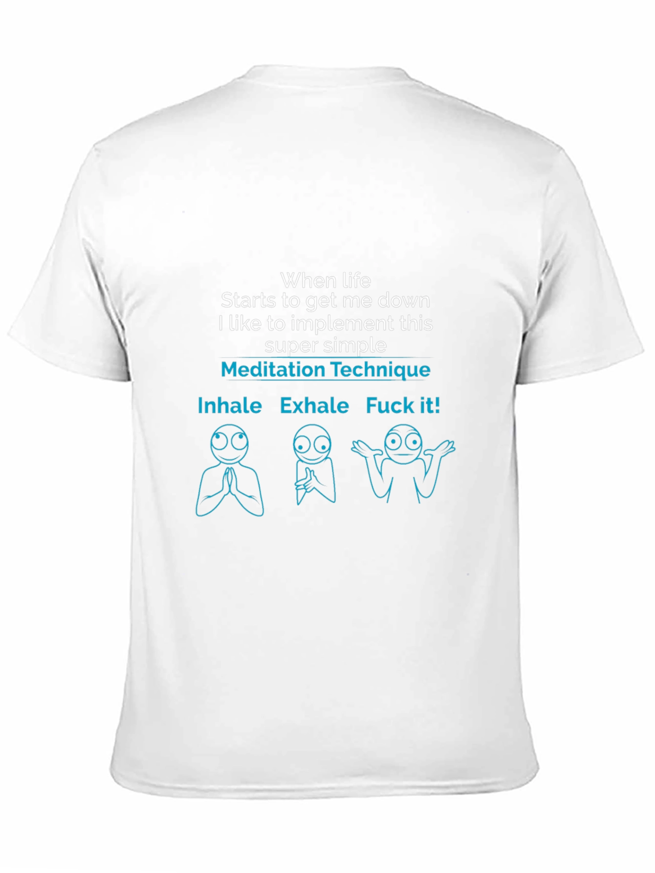 Meditation Technique Funny Graphic T-Shirt