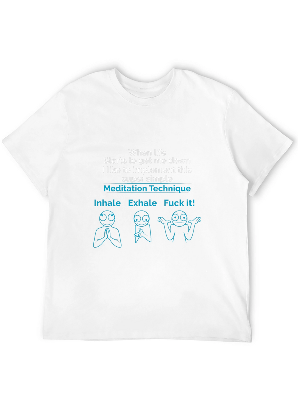 Meditation Technique Funny Graphic T-Shirt