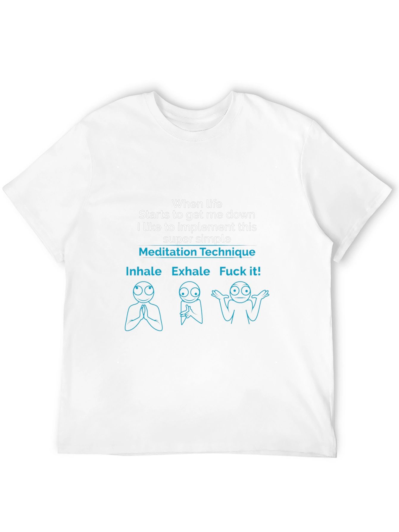 Meditation Technique Funny Graphic T-Shirt
